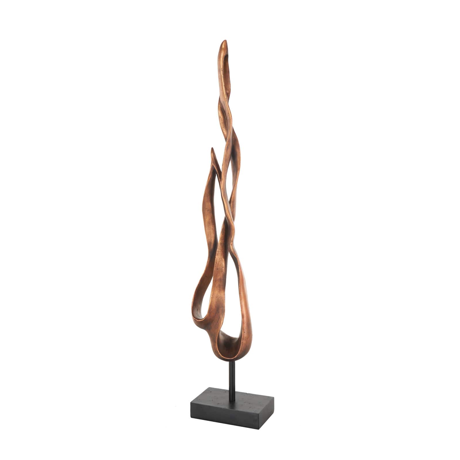 32" Bronze Polystone & Metal Abstract Decorative Sculpture