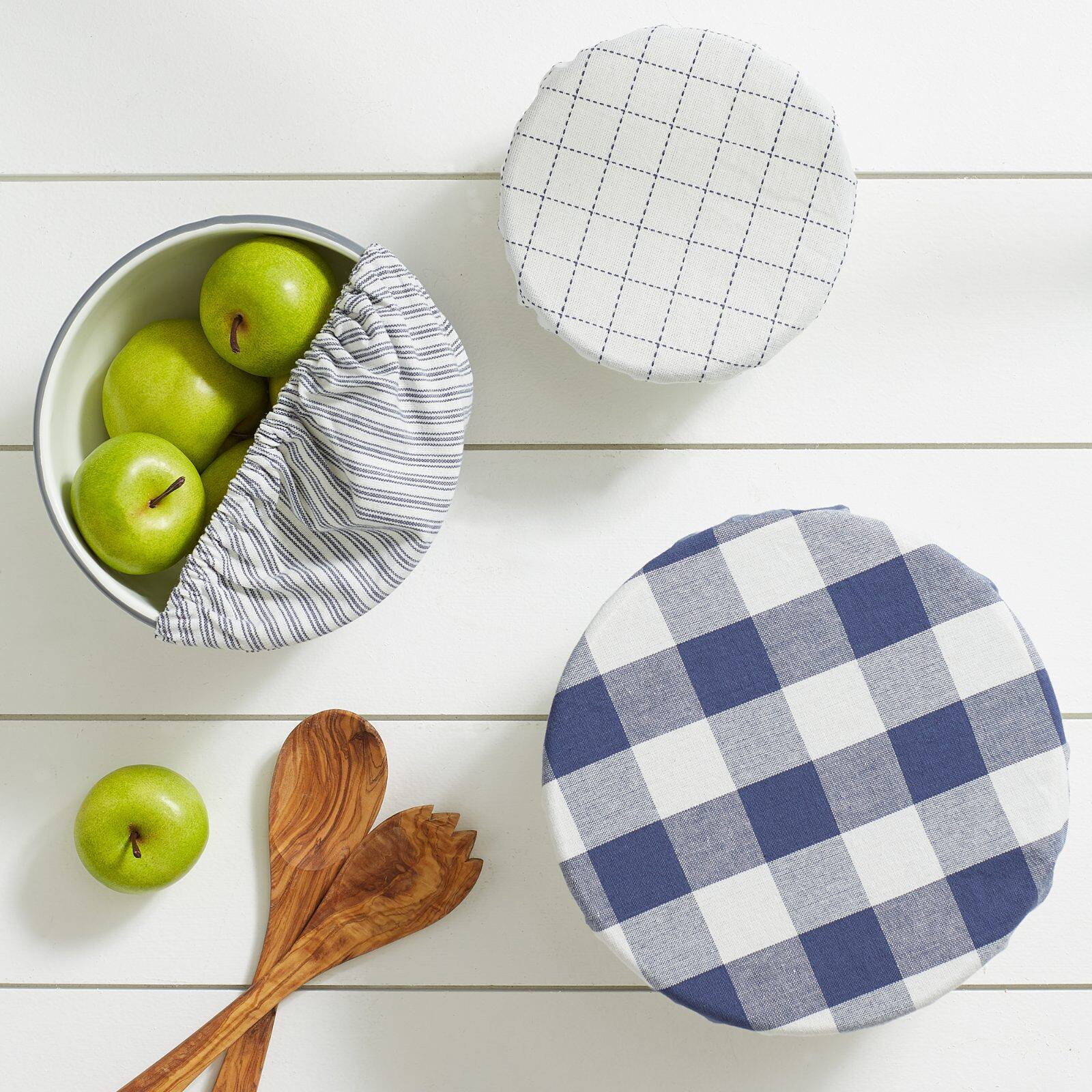 DII® Assorted French Blue Farmhouse Woven Dish Cover Set