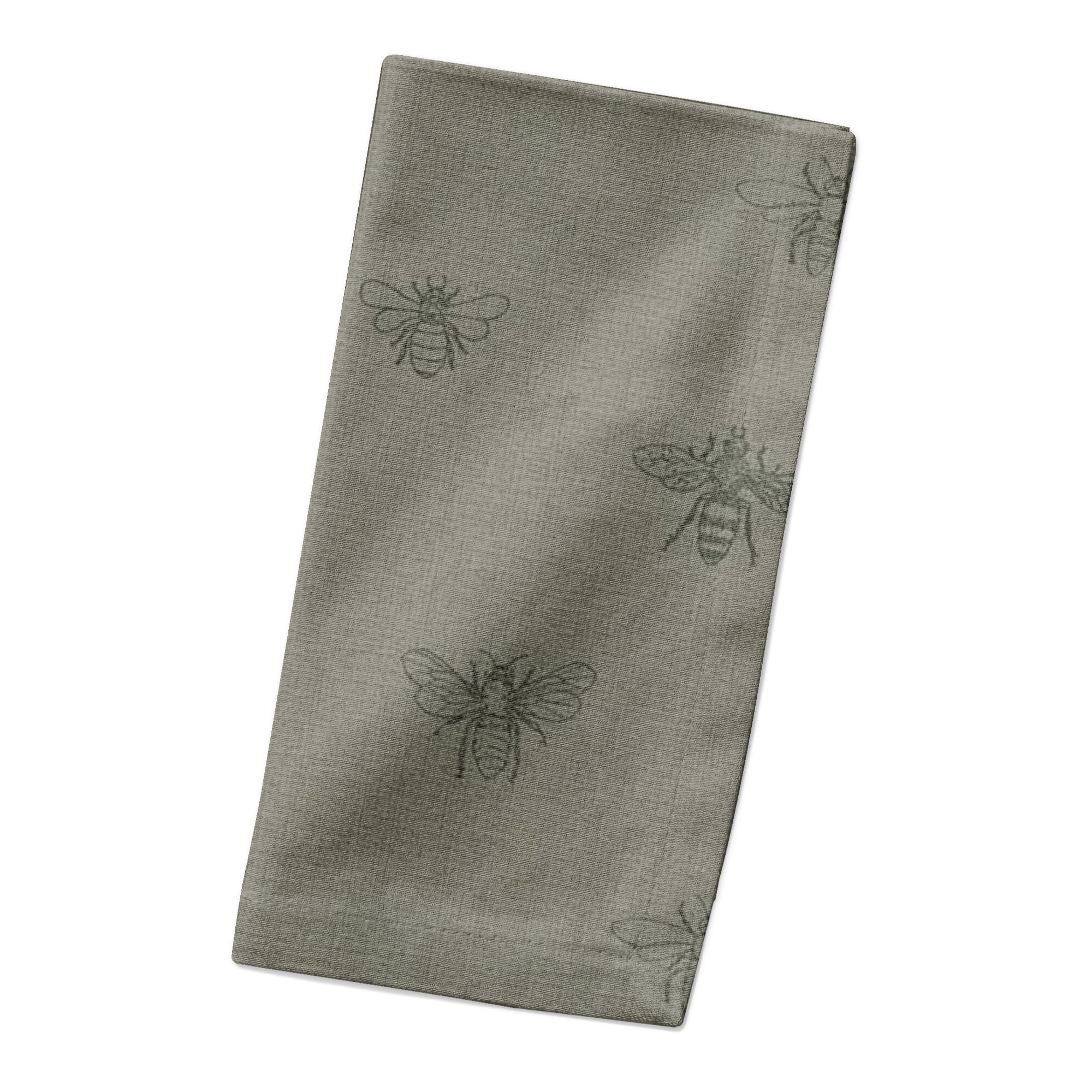 Delicate Bee Pattern Cotton Twill Napkin