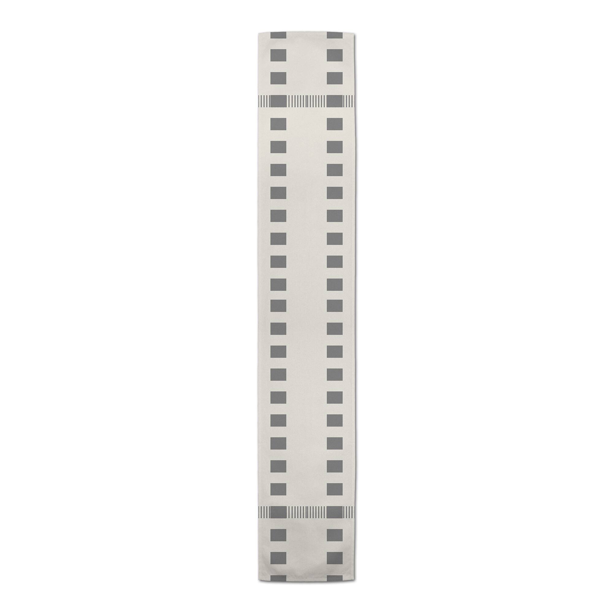 72" Striped Dashed Lines Poly Twill Table Runner