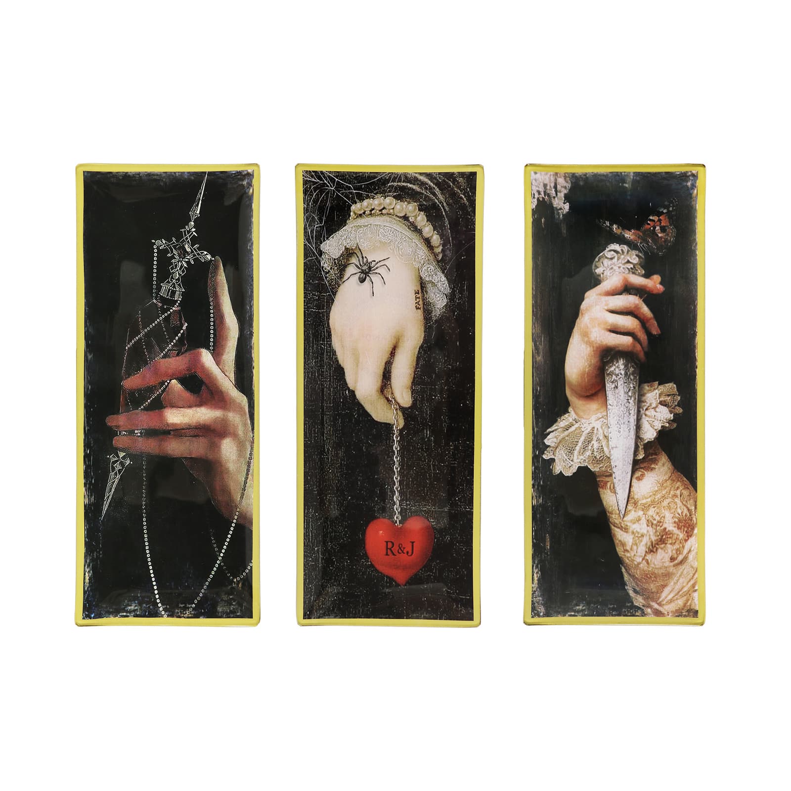 Assorted 10.5" Romeo & Juliet Glass Trinket Plate, 1pc. by Ashland®