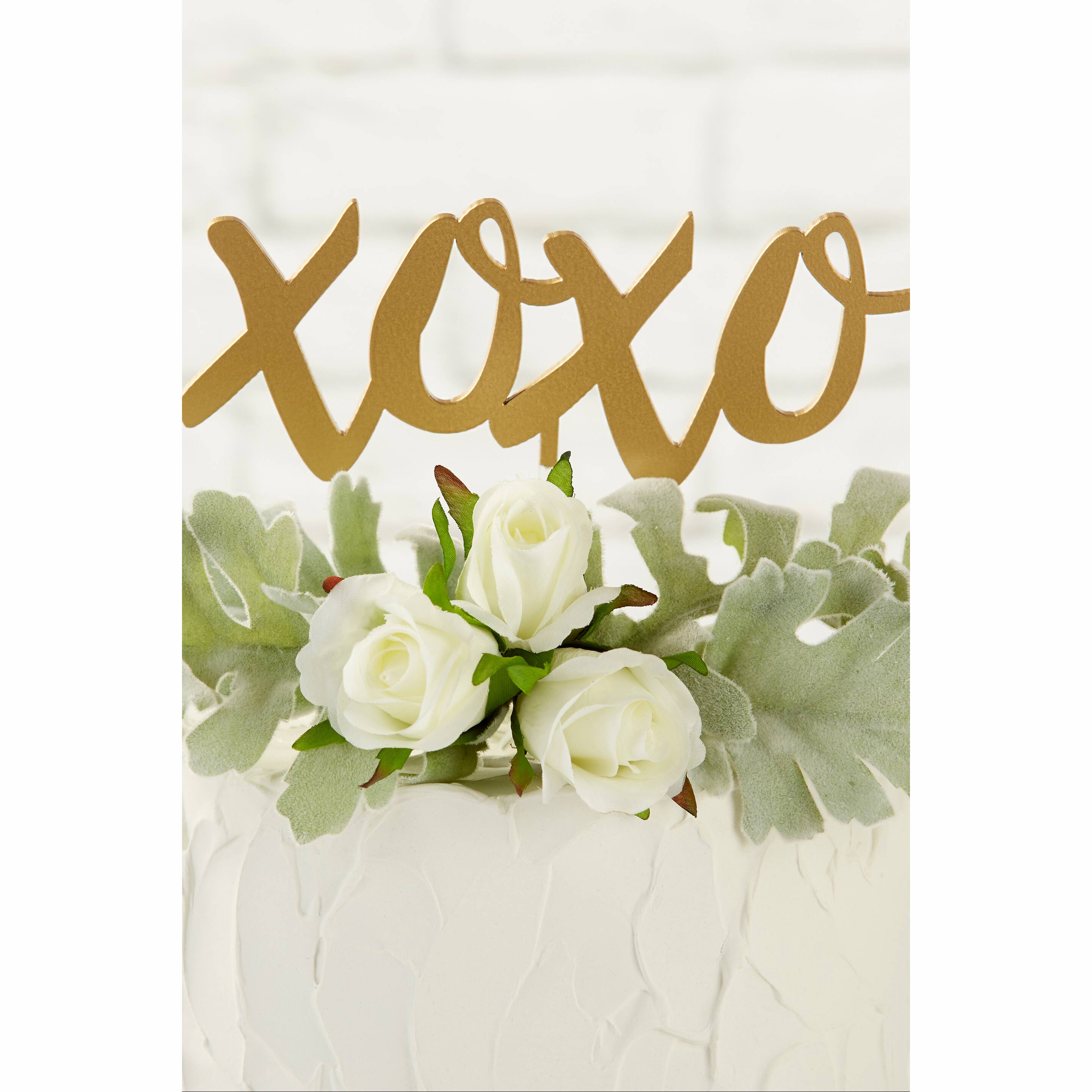 Kate Aspen® Gold XOXO Cake Topper