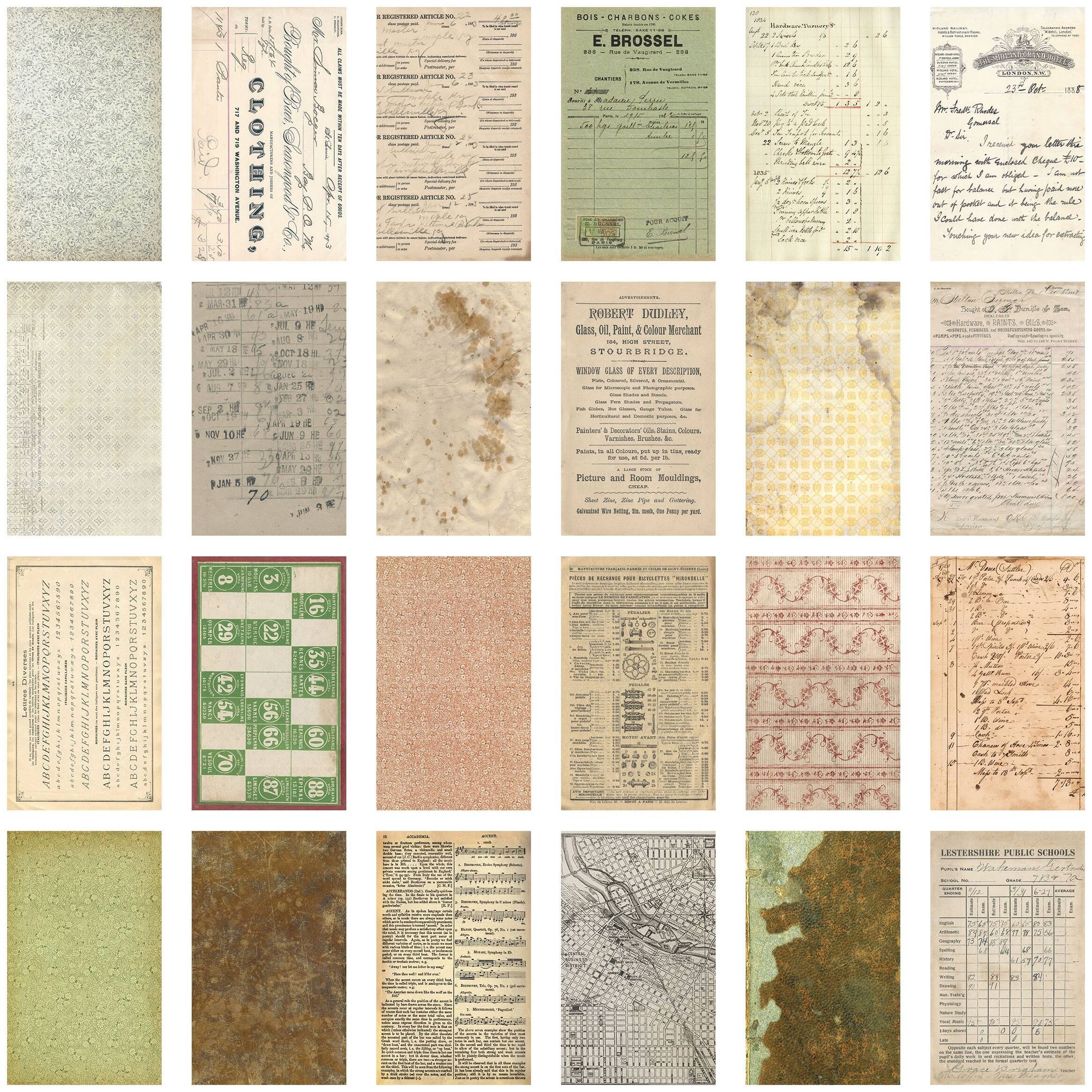 Idea-Ology Volume No.1 Backdrops 6" x 10" Double-Sided Cardstock, 24 Sheets