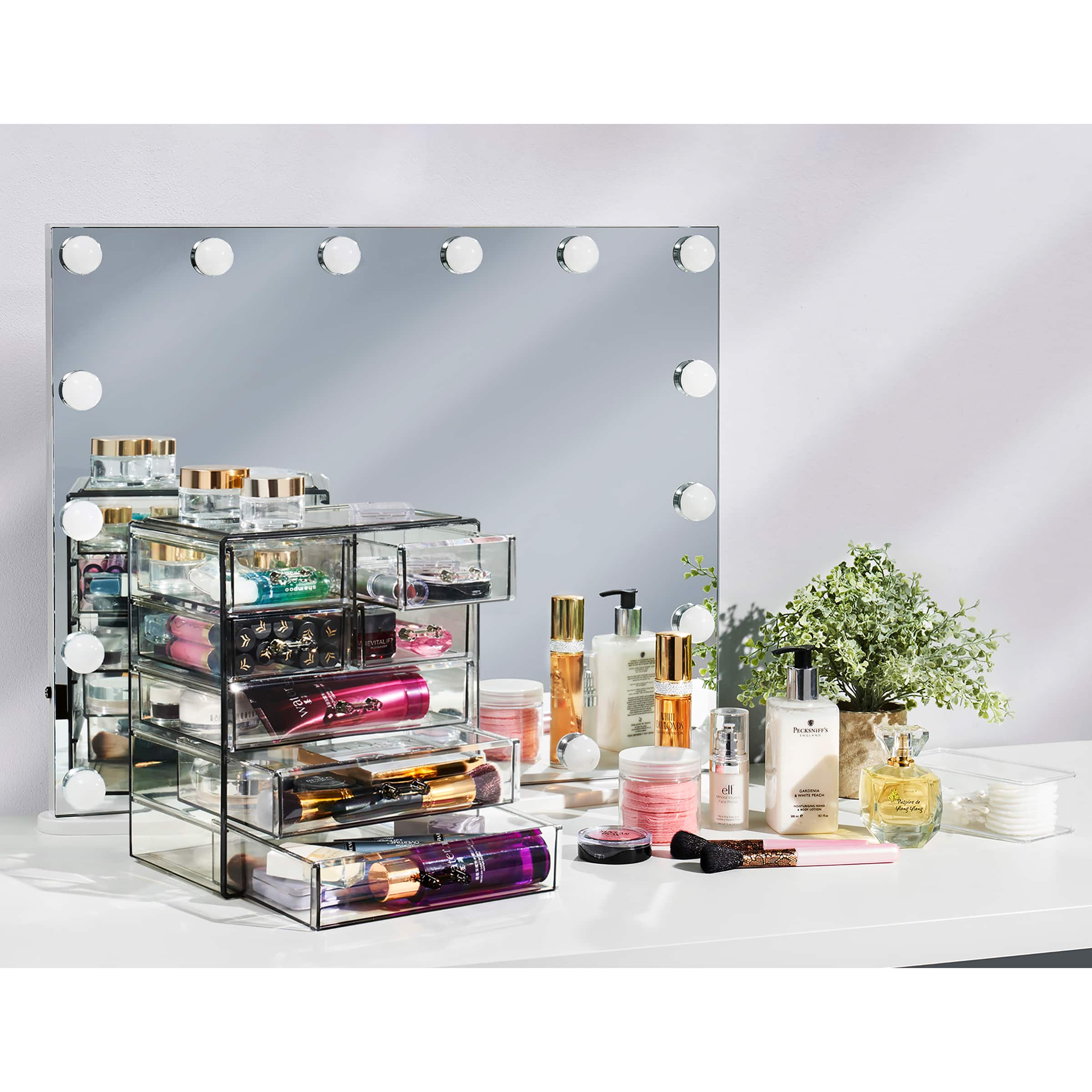 Sorbus Makeup & Jewelry Storage Case with 3 Large & 4 Small Drawers