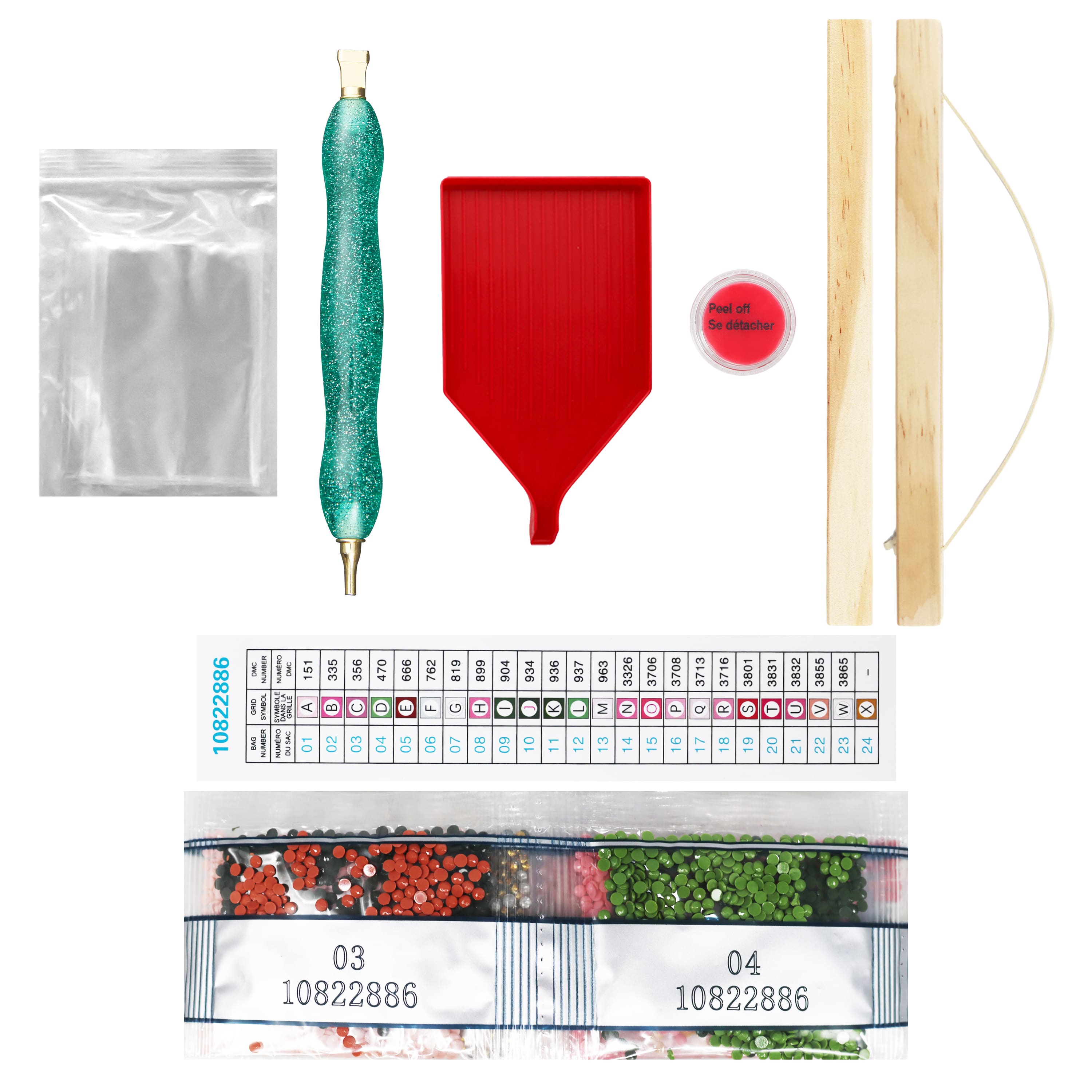 8" x 10" Christmas Tree Diamond Art Kit with Magnetic Wood Frame by Make Market®