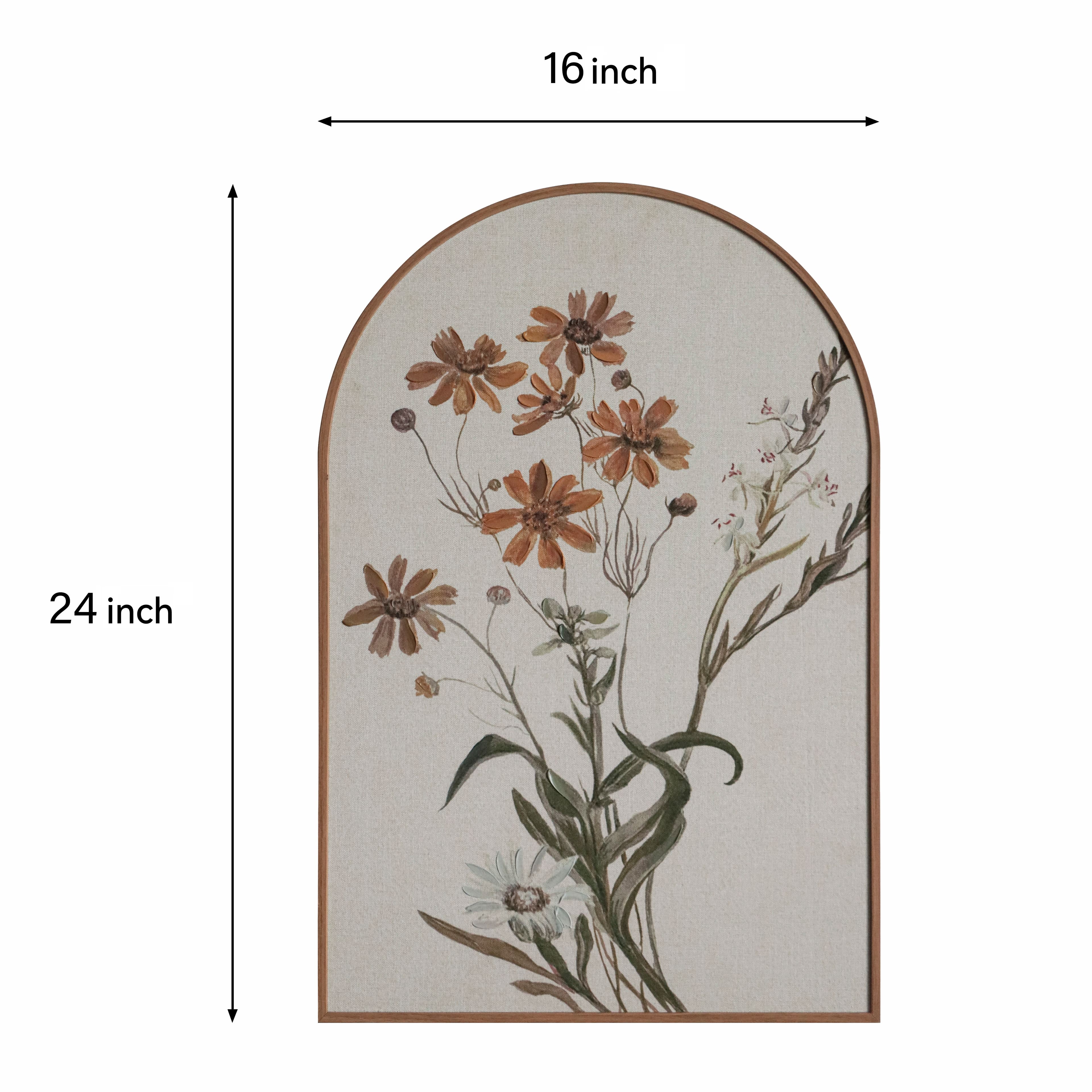 16" x 24" Rust Blossoms Wall Décor by Ashland®