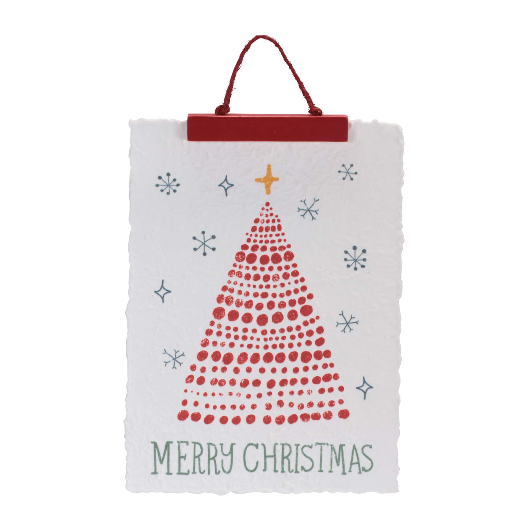 Melrose 14" Merry Christmas & Tis the Season Tree Banners Set