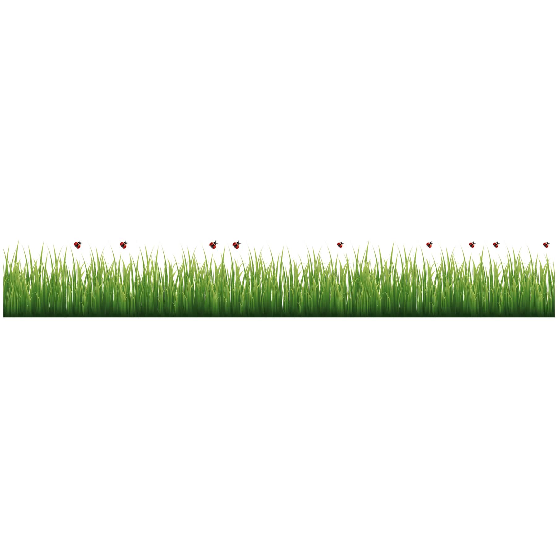 Crearreda Grass & Ladybugs Border Decal