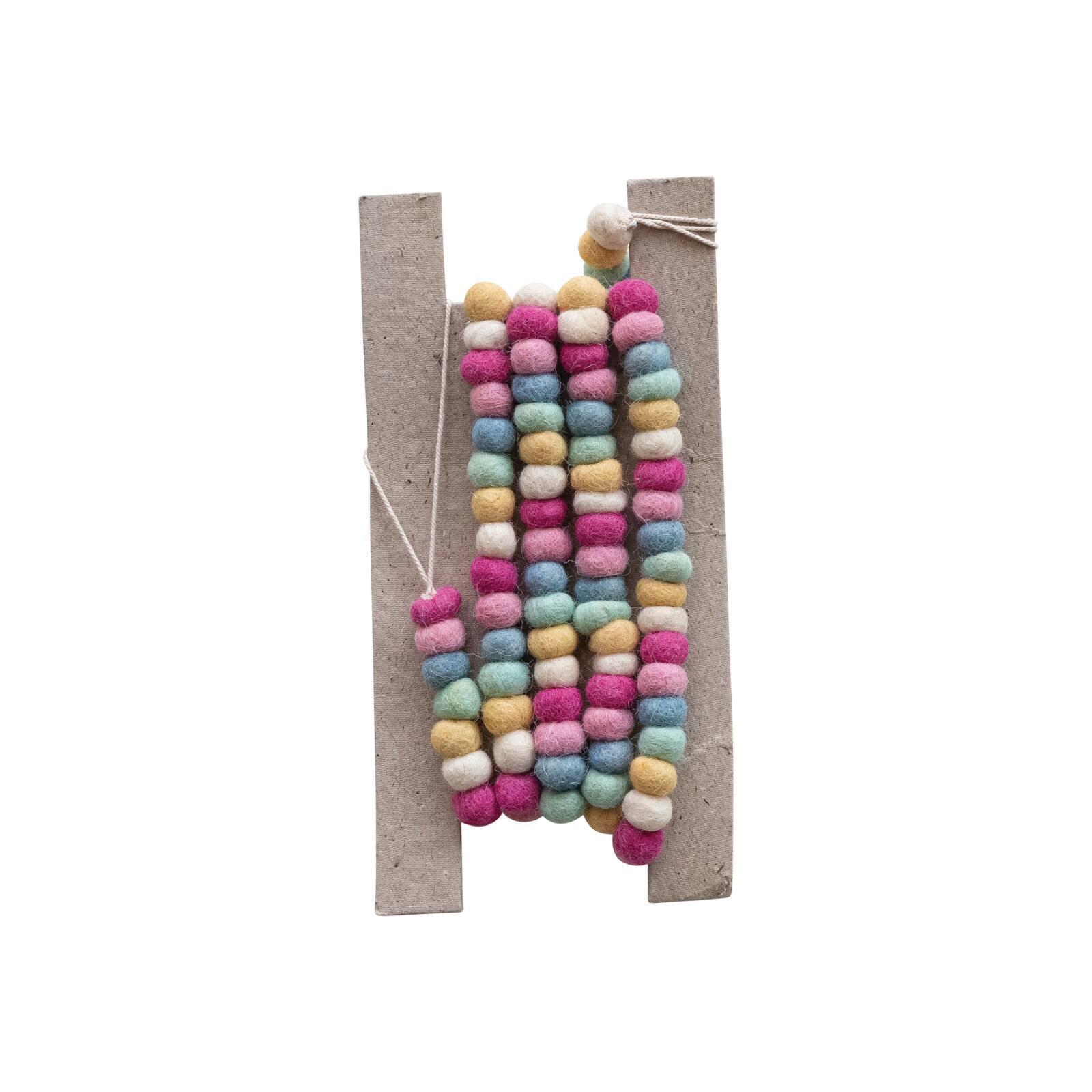 Hello Honey® 6ft. Handmade Wool Felt Ball Garland