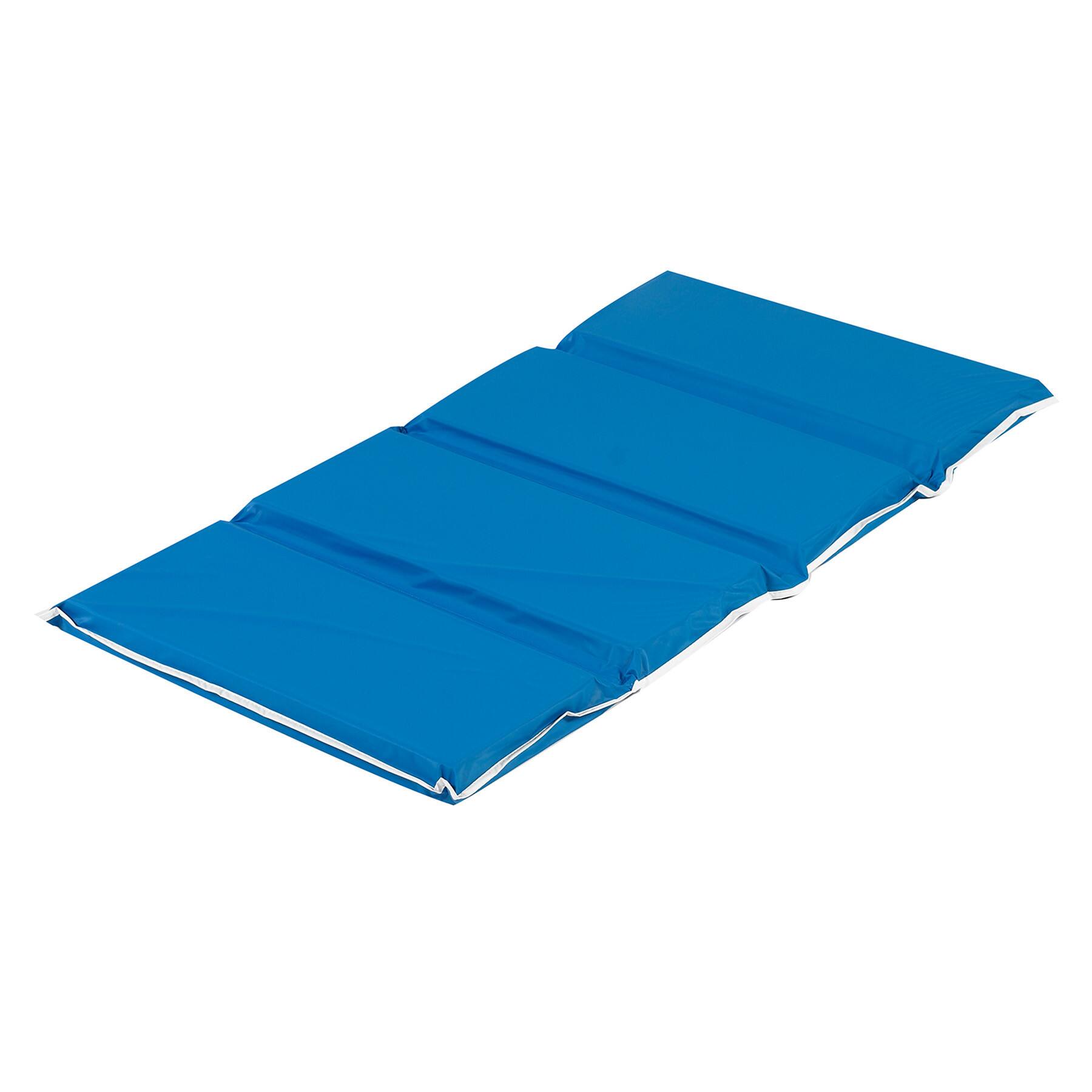Children's Factory Blue Tough Duty Folding Rest Mat
