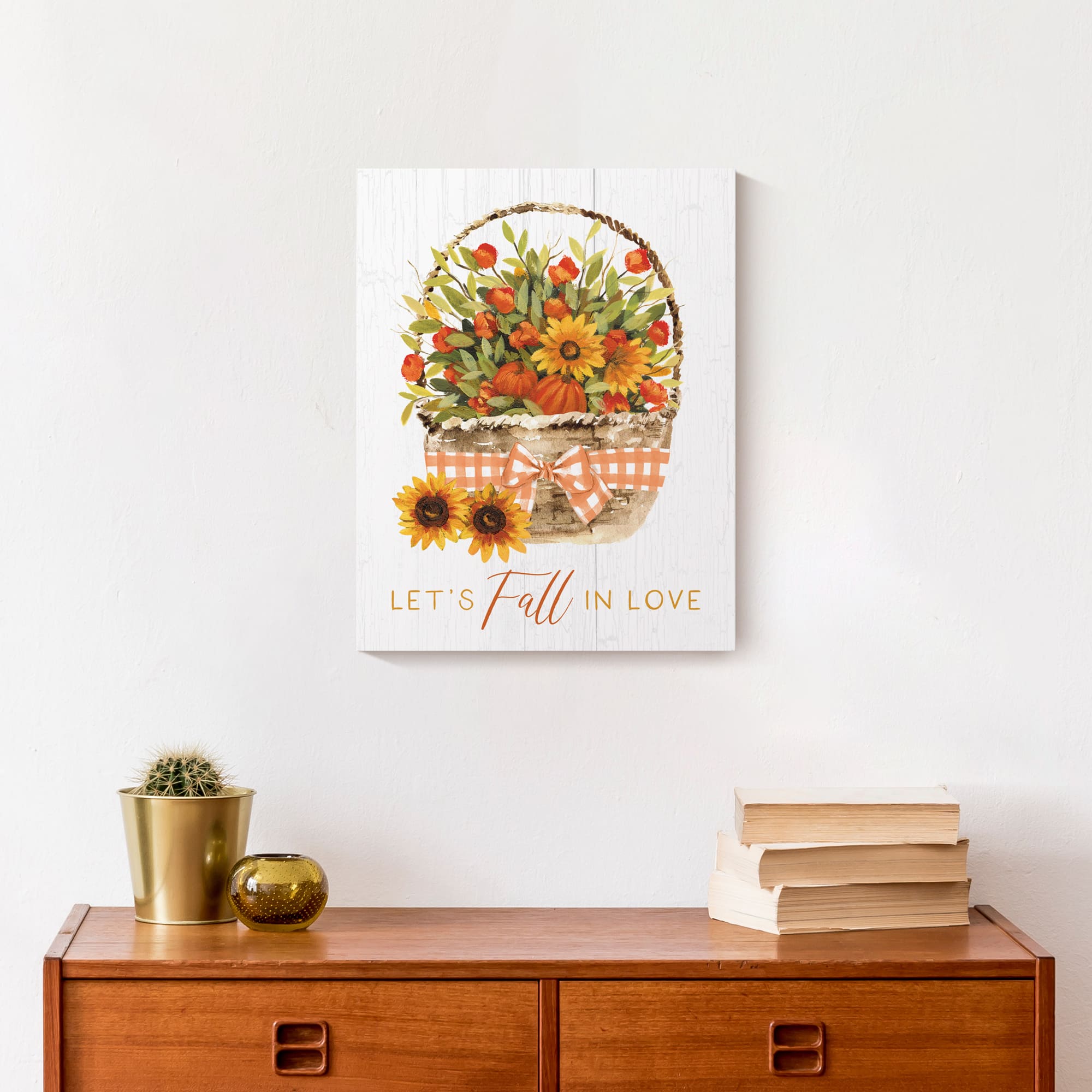 Let's Fall In Love Canvas Wall Art