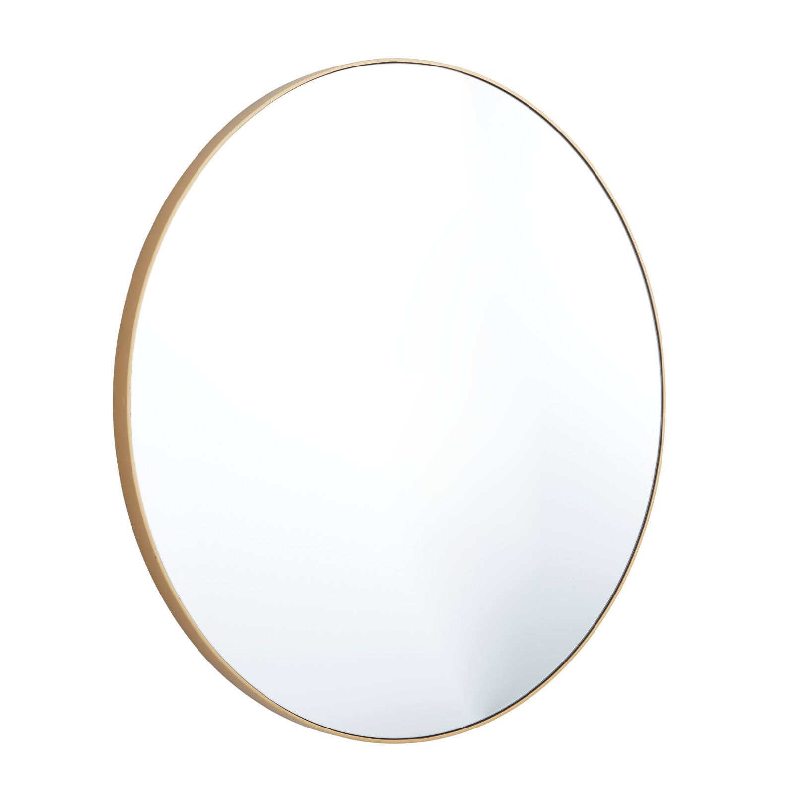Gold Contemporary Wall Mirror, 36" x 1" x 36"