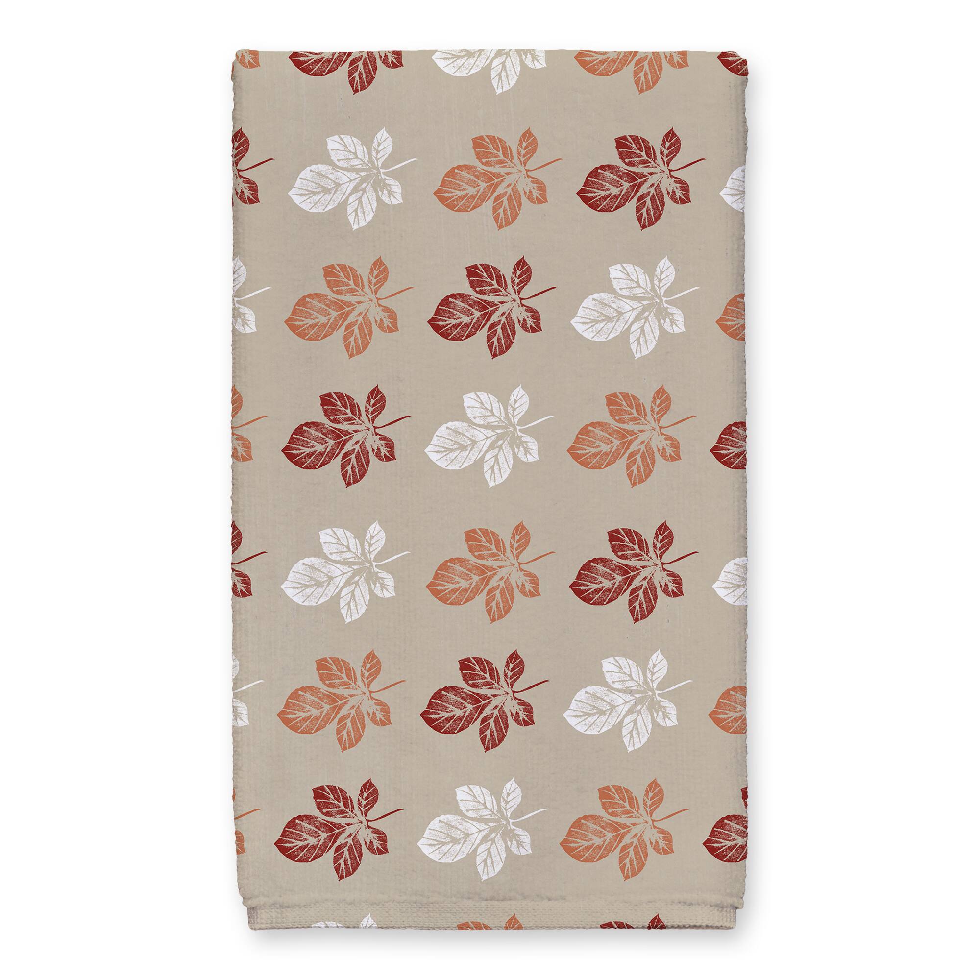 Grateful Thankful Leaf Tea Towel Set