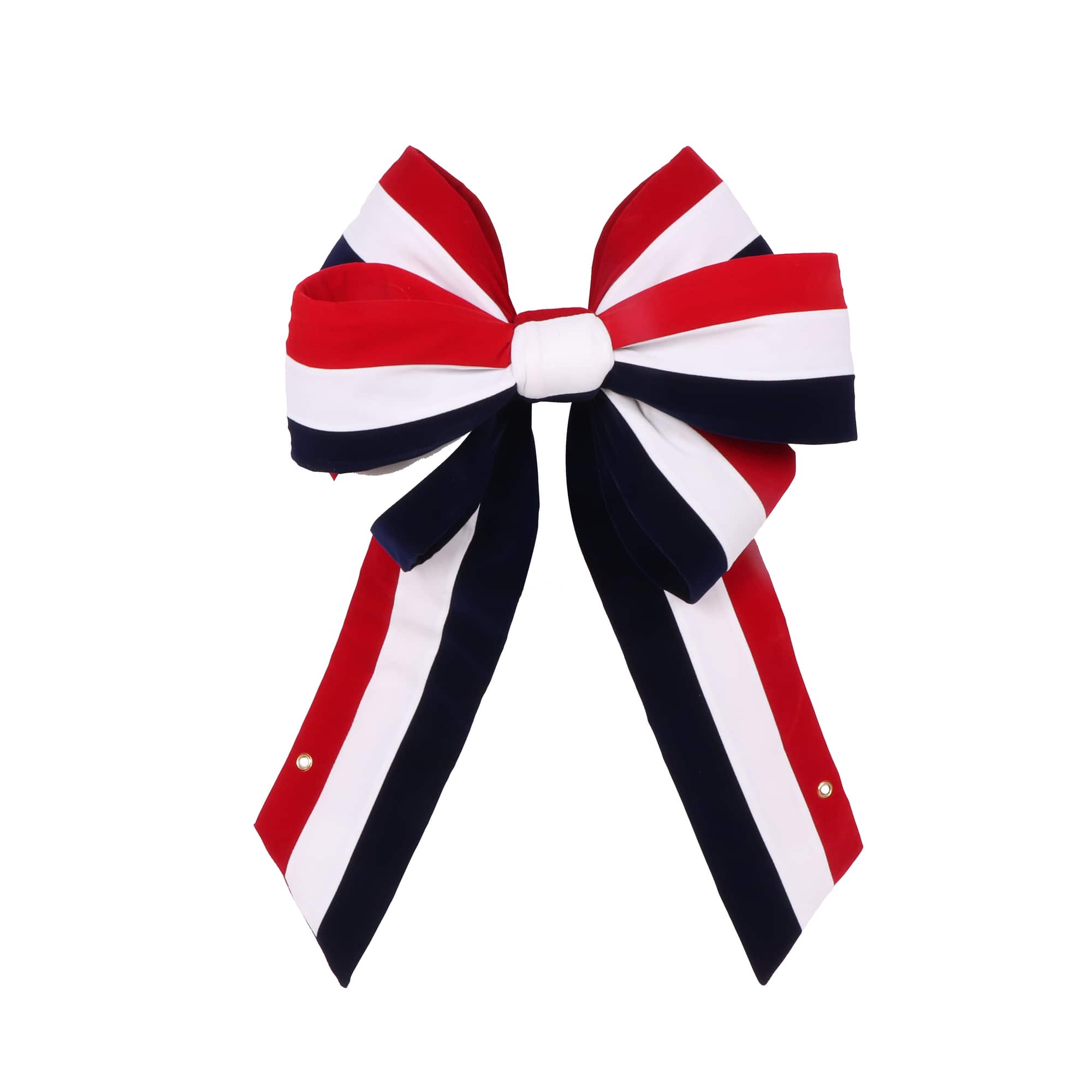 L132118 18 x 36 in. Velvet Bow - Red, White & Blue
