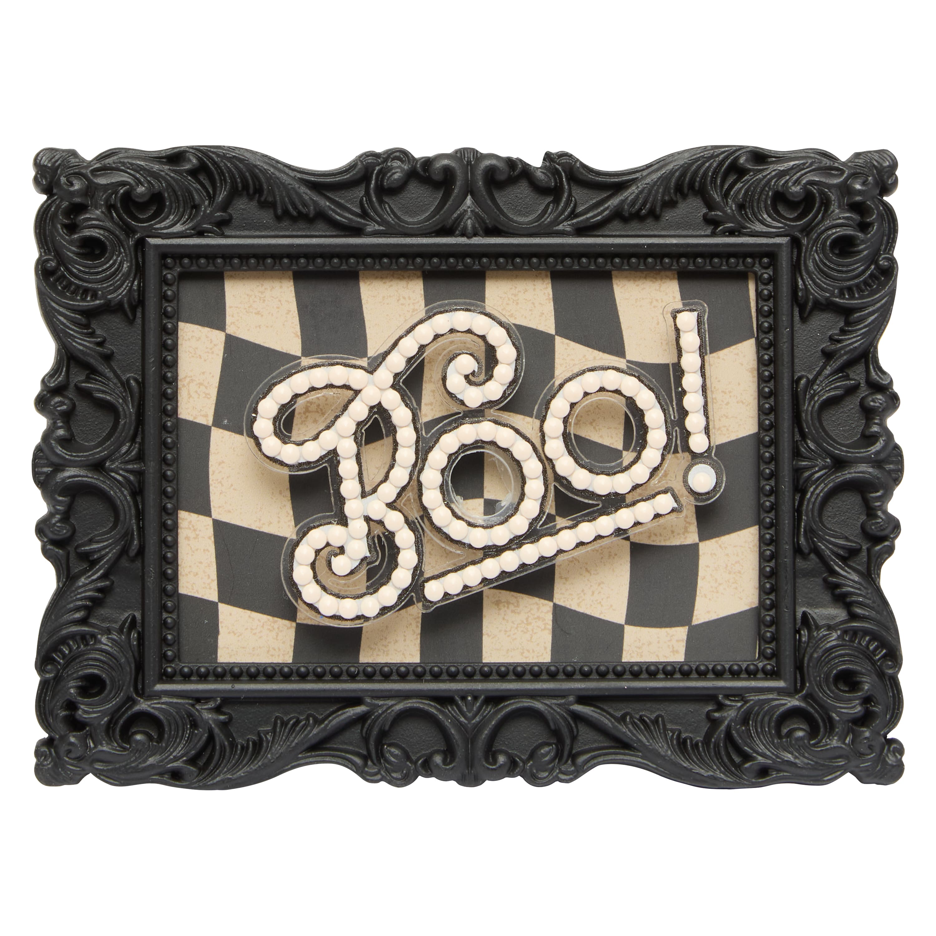 2" x 3" Boo! Acrylic Surface Diamond Art Kit with Frame by Make Market®