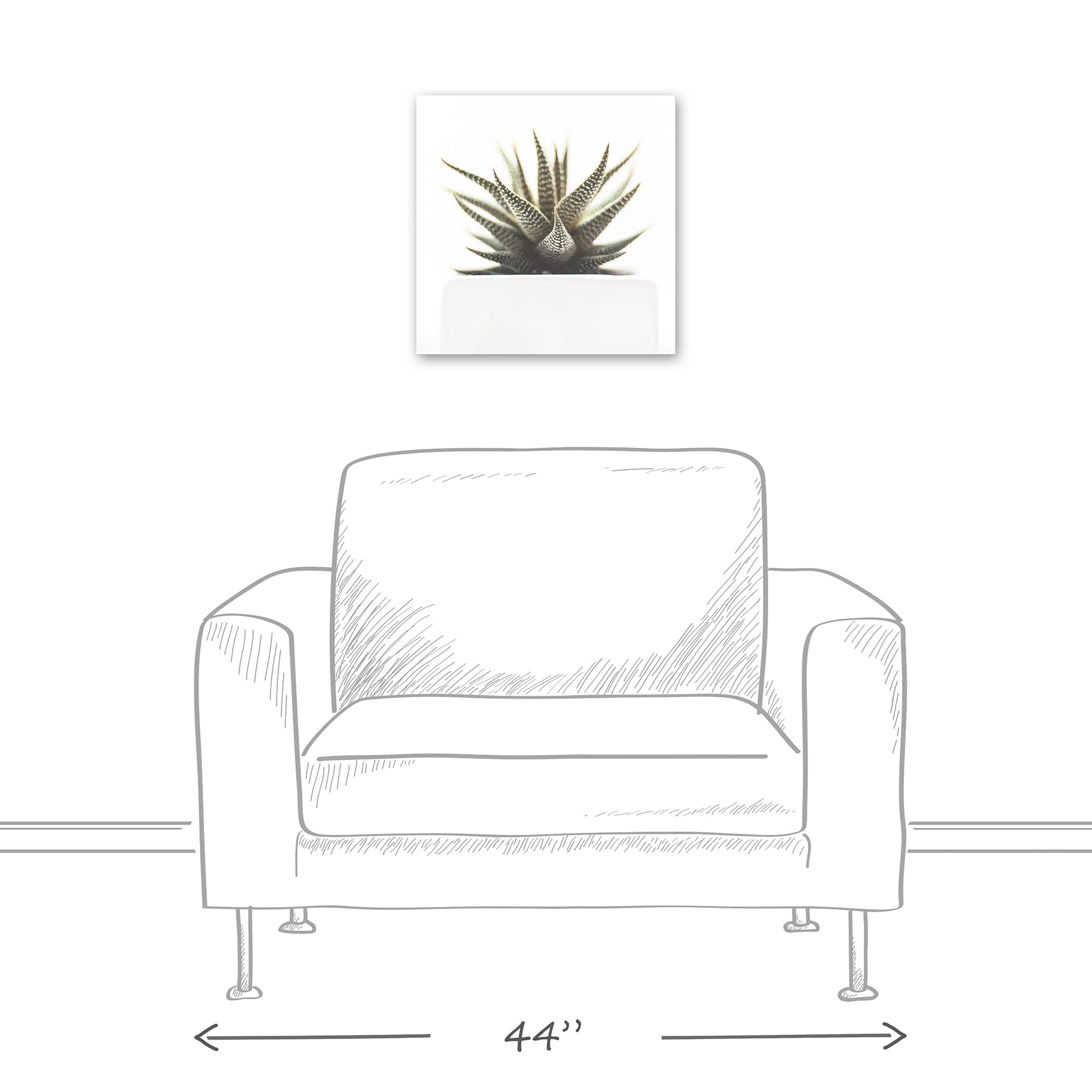Designs Direct Aloe Plant Canvas Wall Art