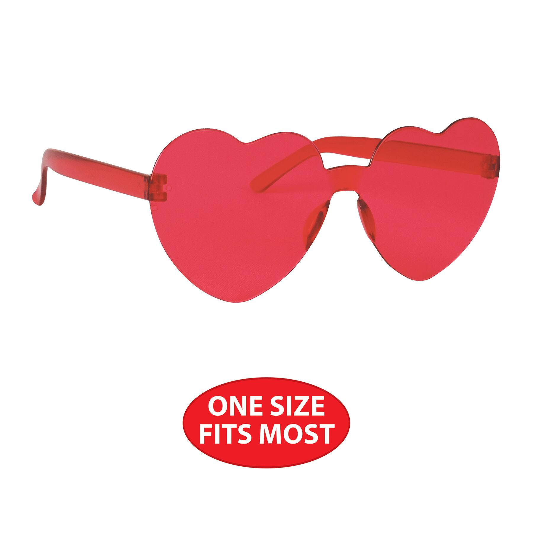 Beistle Red Heart Glasses, 2ct.