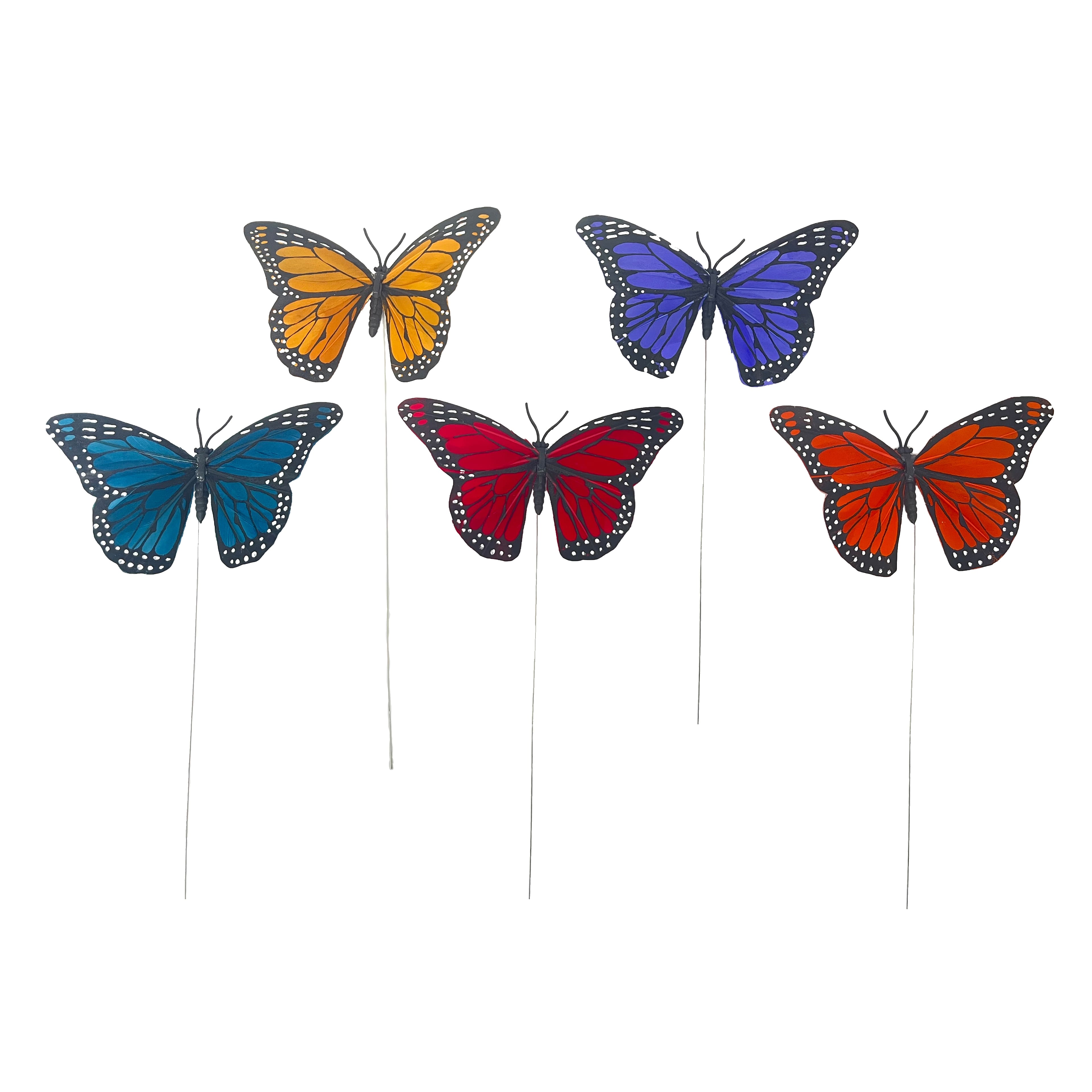 6 Packs: 10 ct. (60 total) 4.75" Multicolor Feather Butterflies by Ashland®