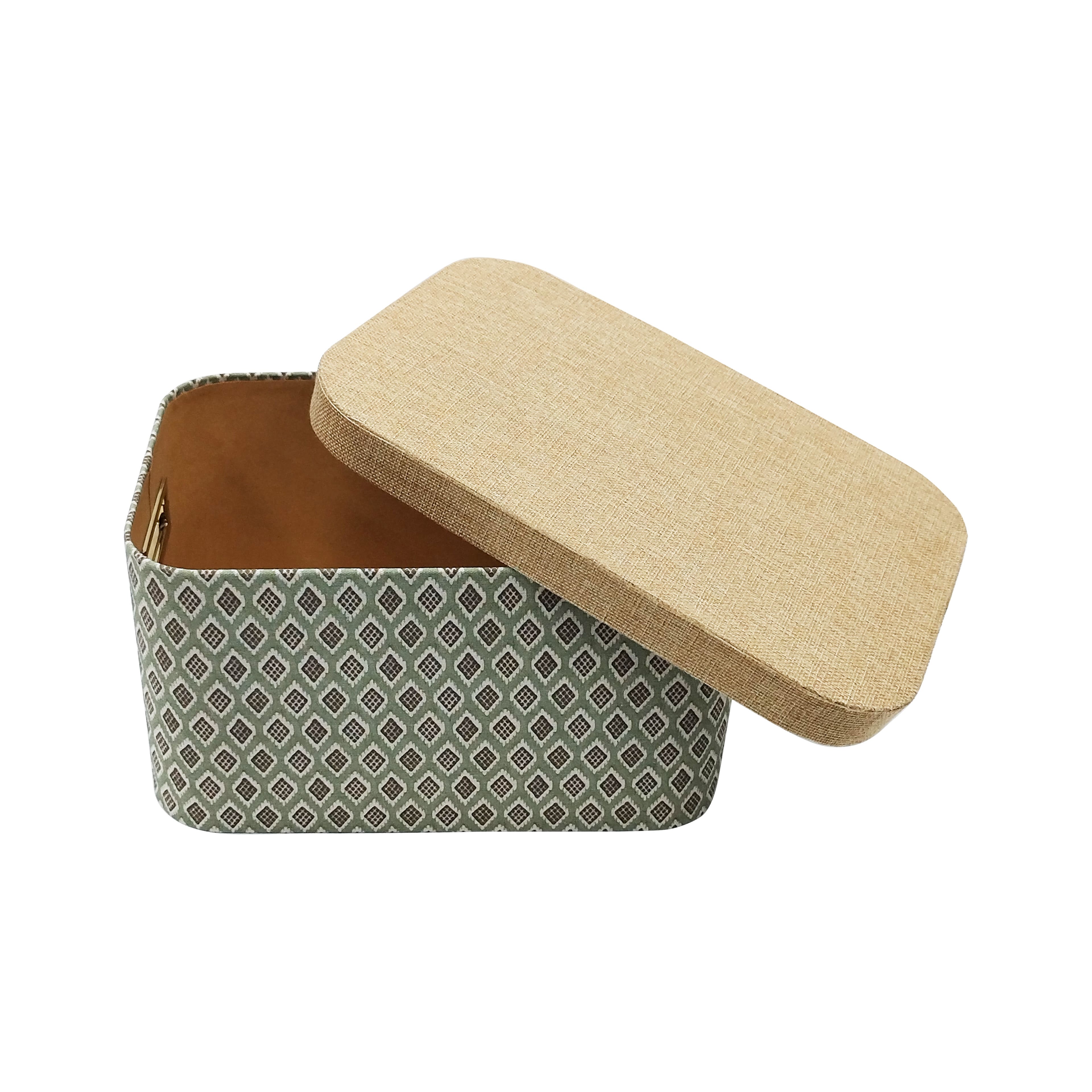 Large Decorative Box with Fabric Lid by Ashland®