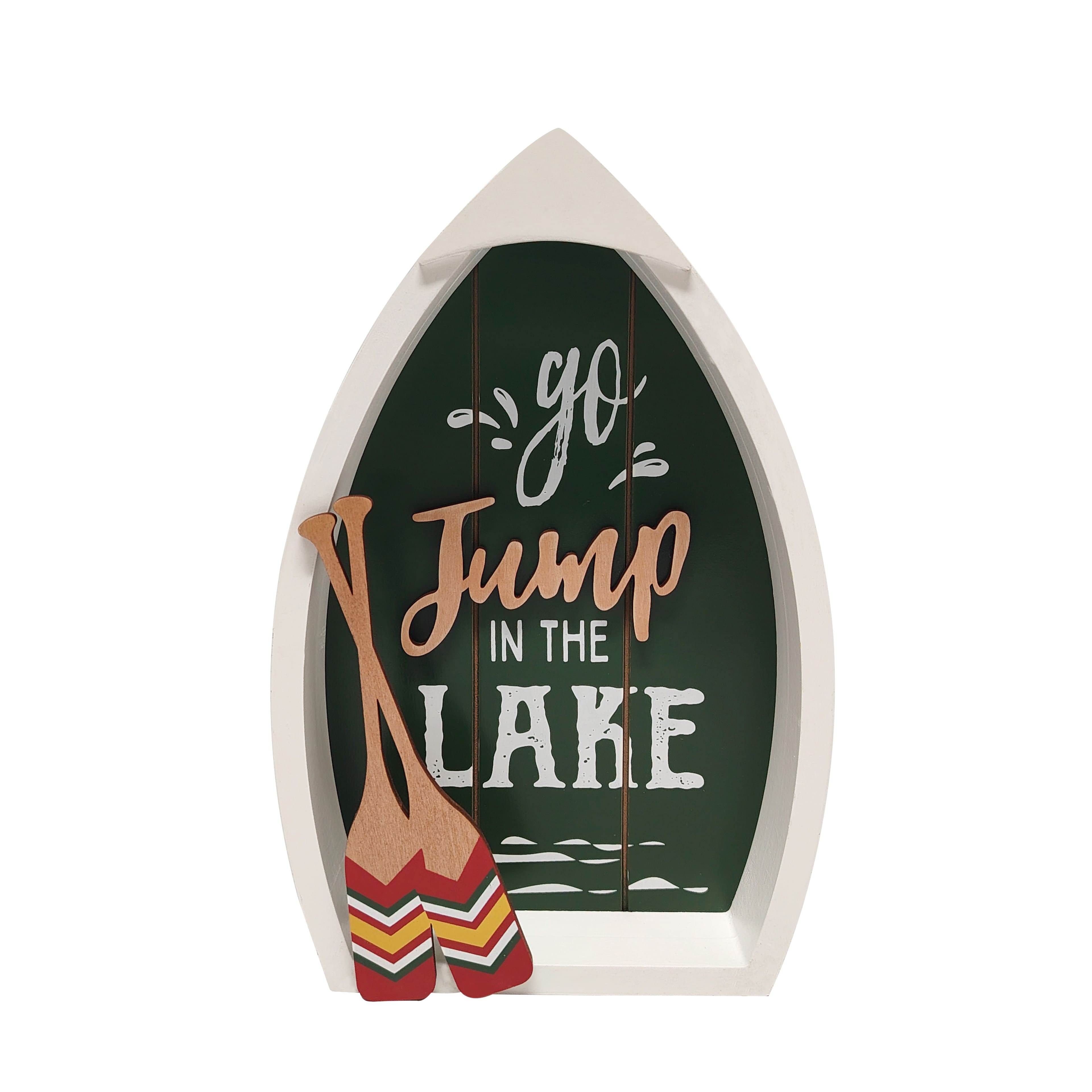 11.5" Jump in the Lake Paddle Boat Tabletop Décor by Celebrate It™