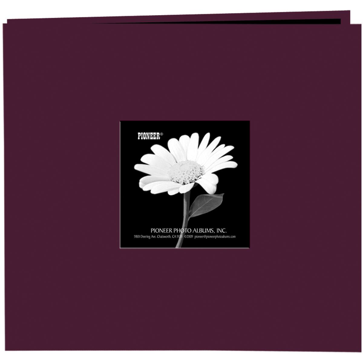 Pioneer® Book Cloth Cover Post Bound Album, 8" x 8"