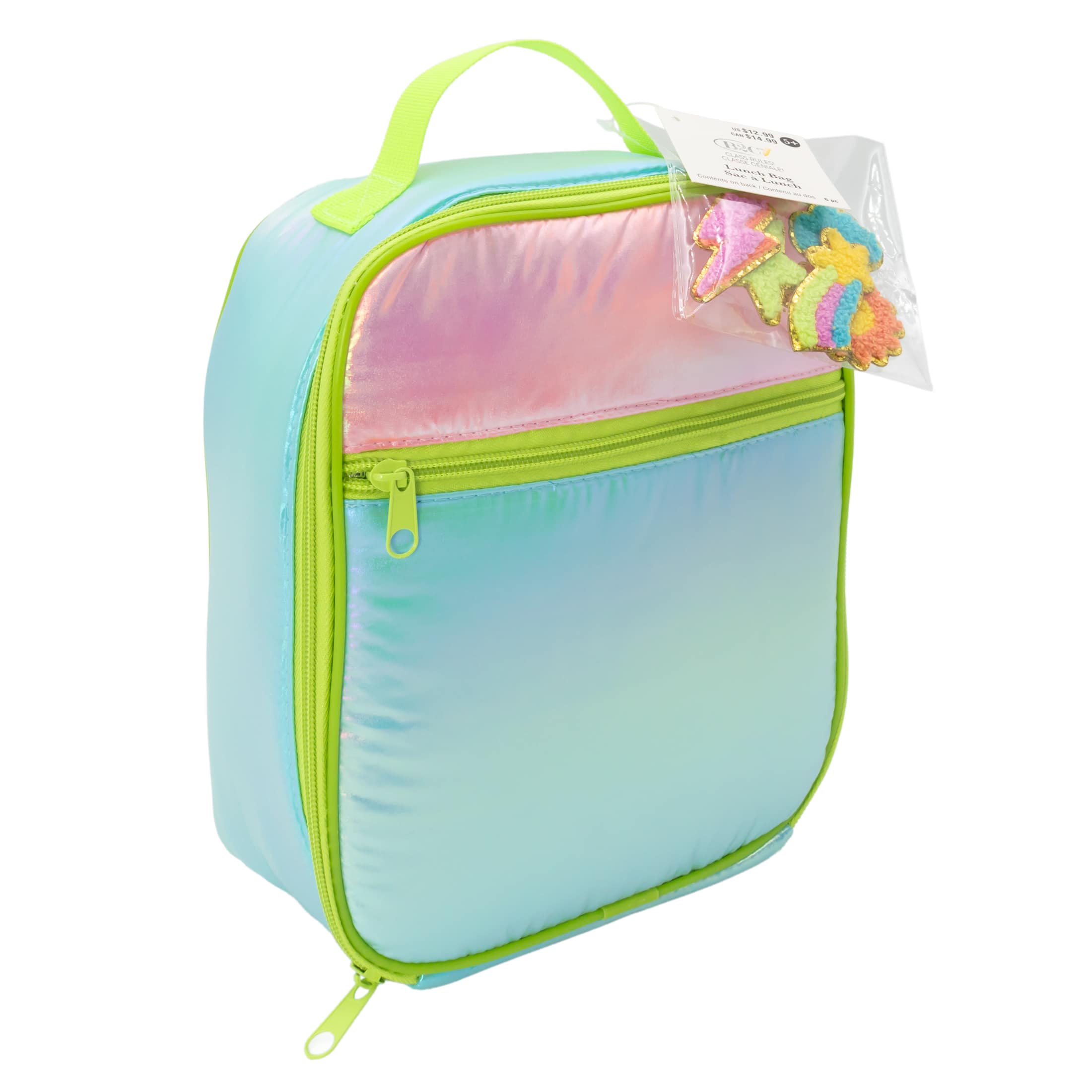 Class Rules! 10.5" Lunch Bag with Patches by B2C™