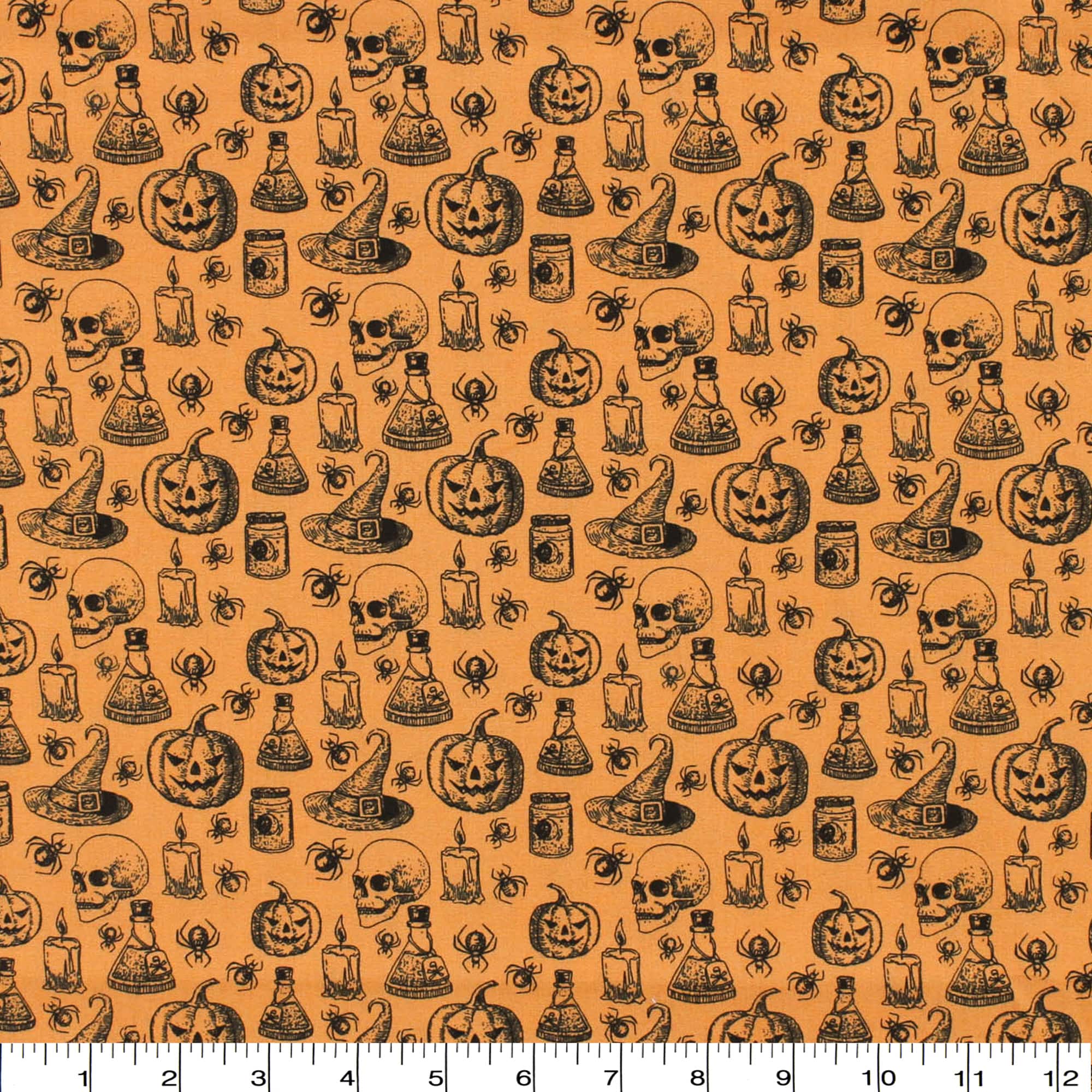 Richloom Cackle Pumpkin Cotton Quilting Fabric