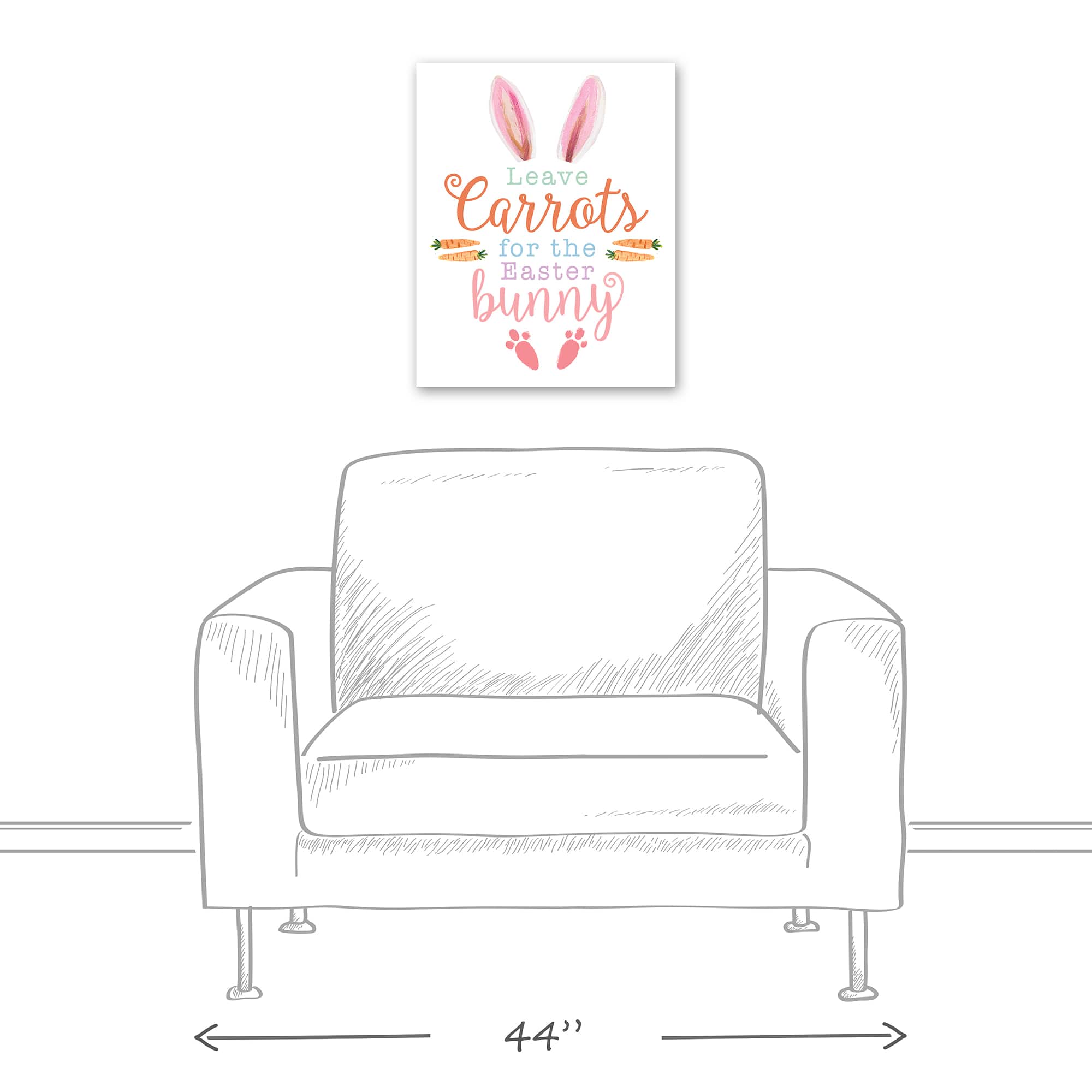 Leave Carrots 16" x 20" Canvas Wall Art