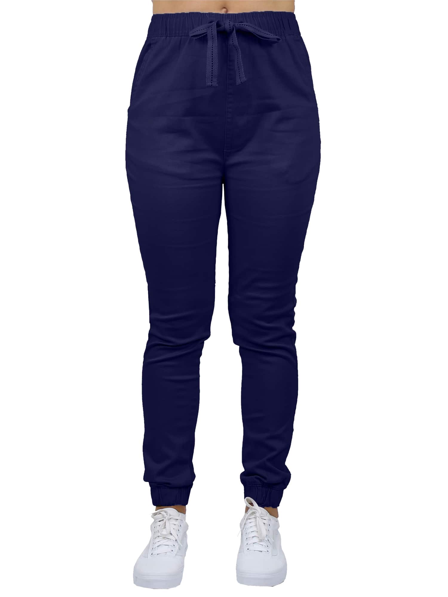 Galaxy By Harvic Loose Fit Stretch Twill Women's Joggers