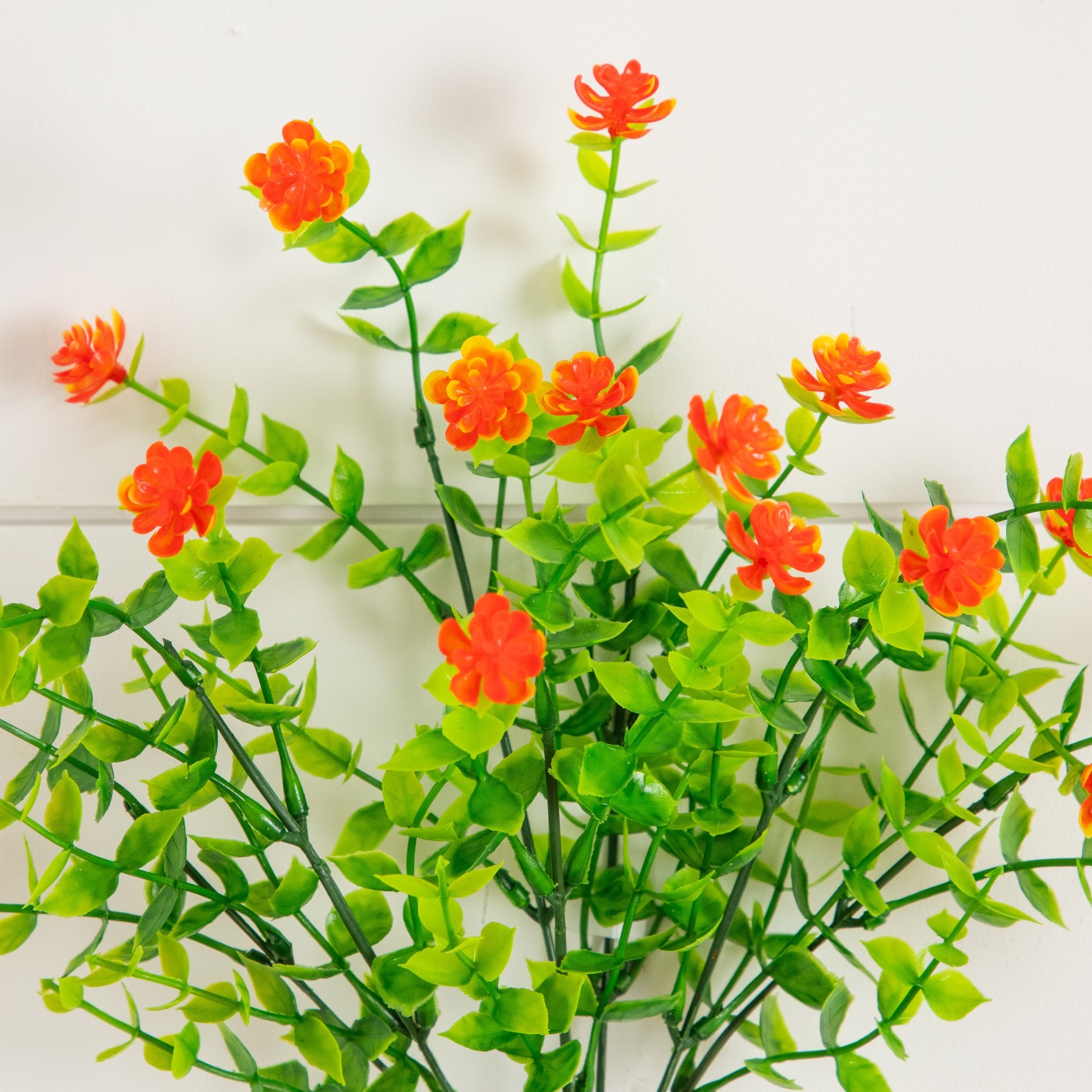 13" UV Resistant Artificial Flowering Mini Rose Bushes