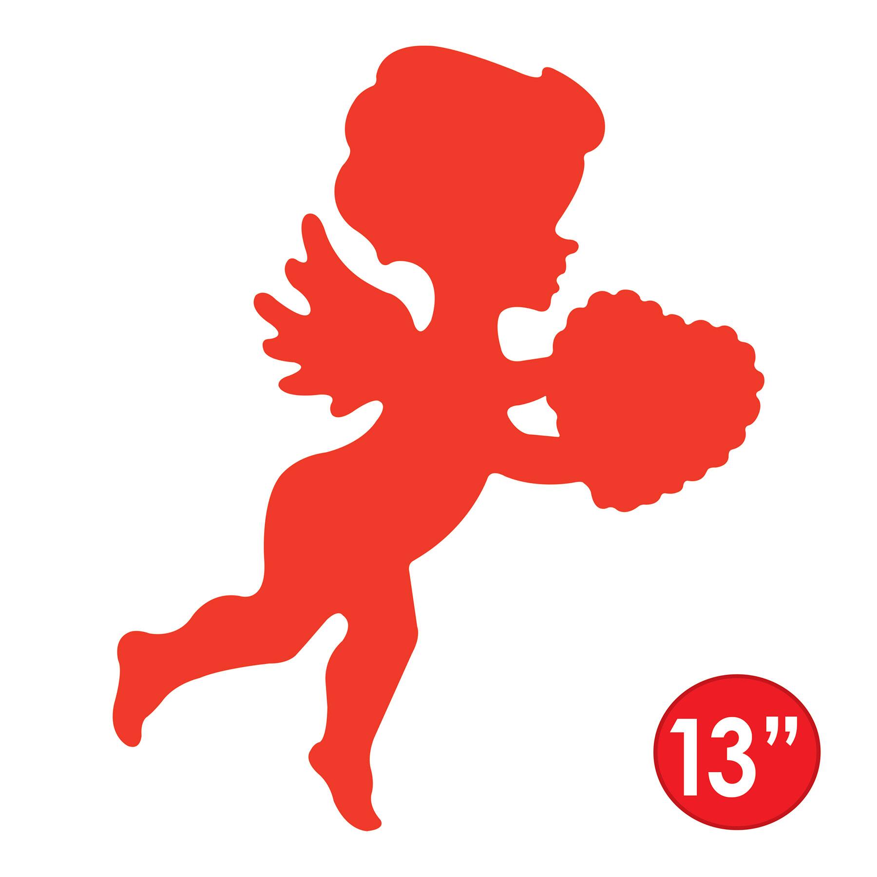 Beistle 13" Red Printed Cupid Cutouts, 9ct.