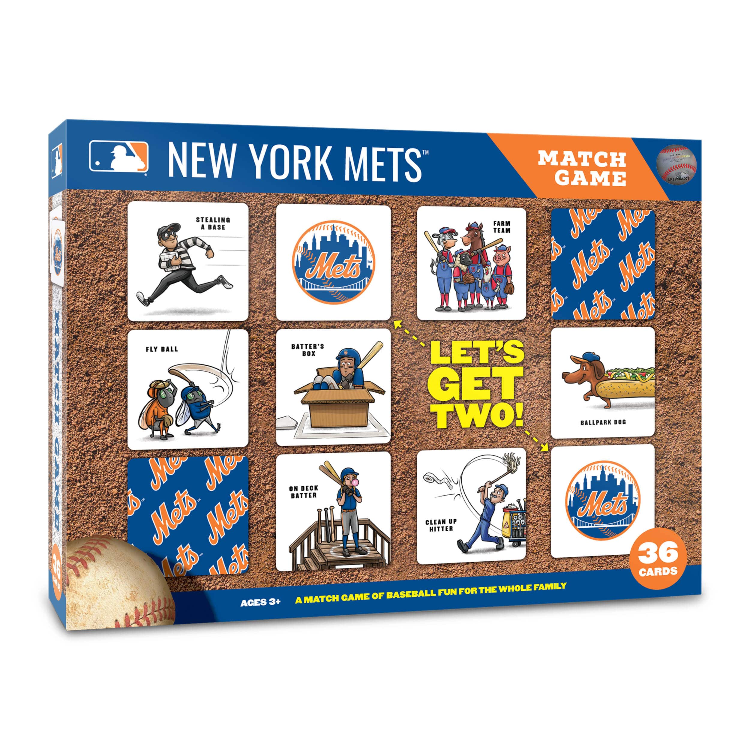 Major League Baseball Licensed Memory Match Game By Youthefan in New York Mets | 2.5" x 2.5" | Michaels®