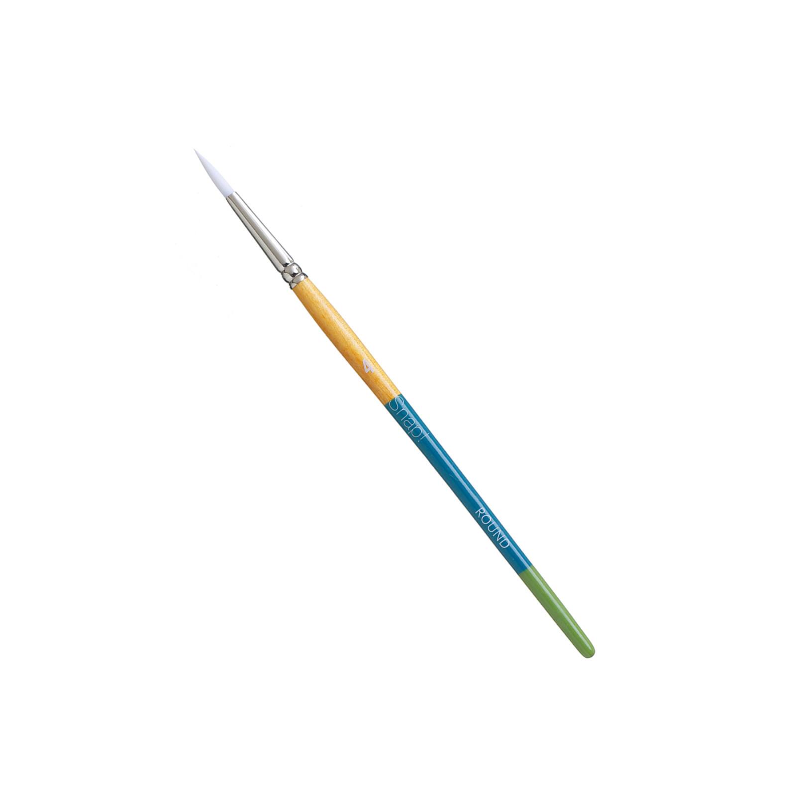 Princeton™ Snap!™ Series 9850 White Taklon Short Handle Round Brush