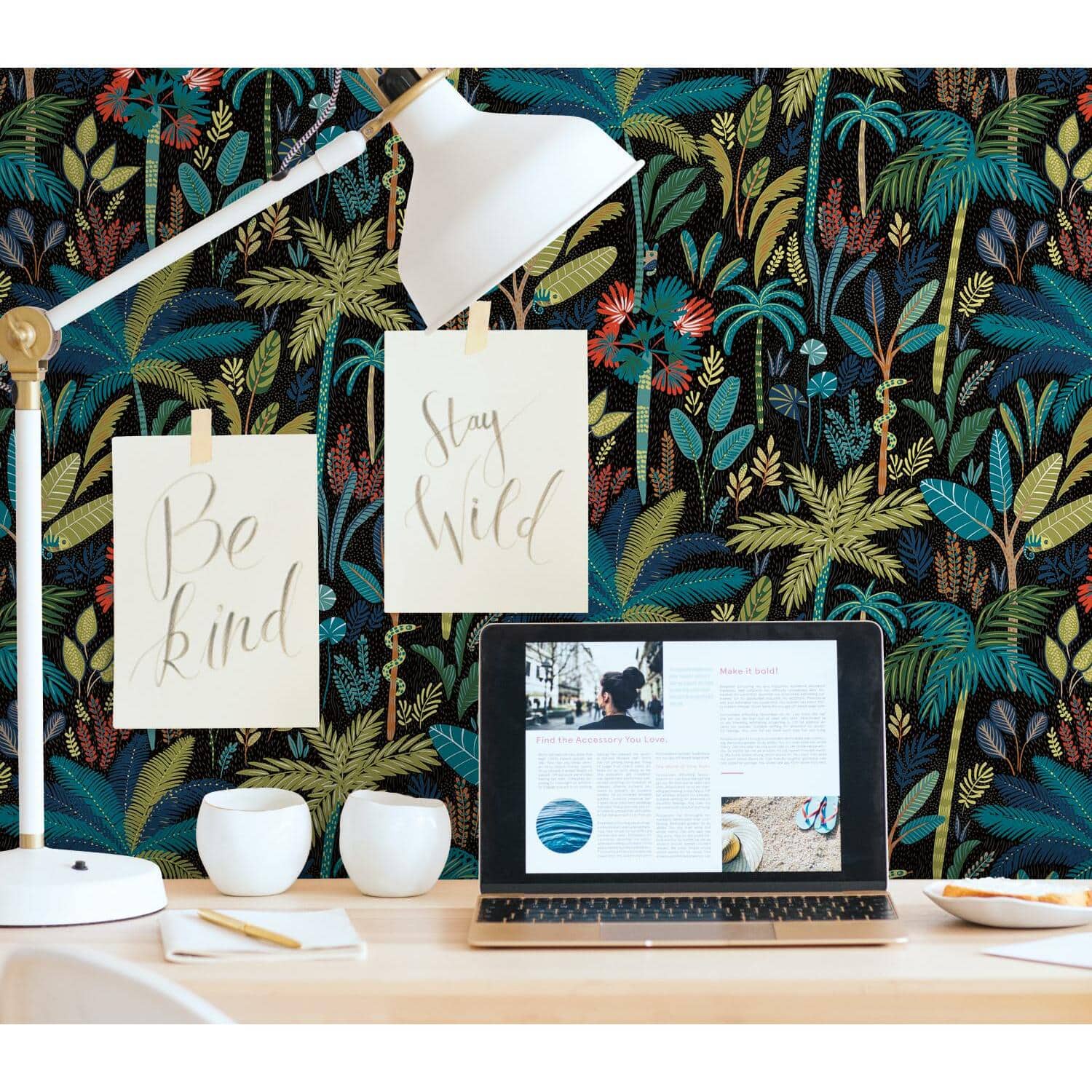 RoomMates Tropical Eden Peel & Stick Wallpaper