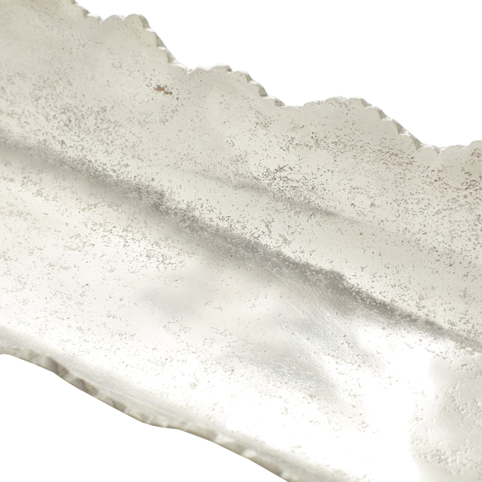 White Aluminum Contemporary Tray