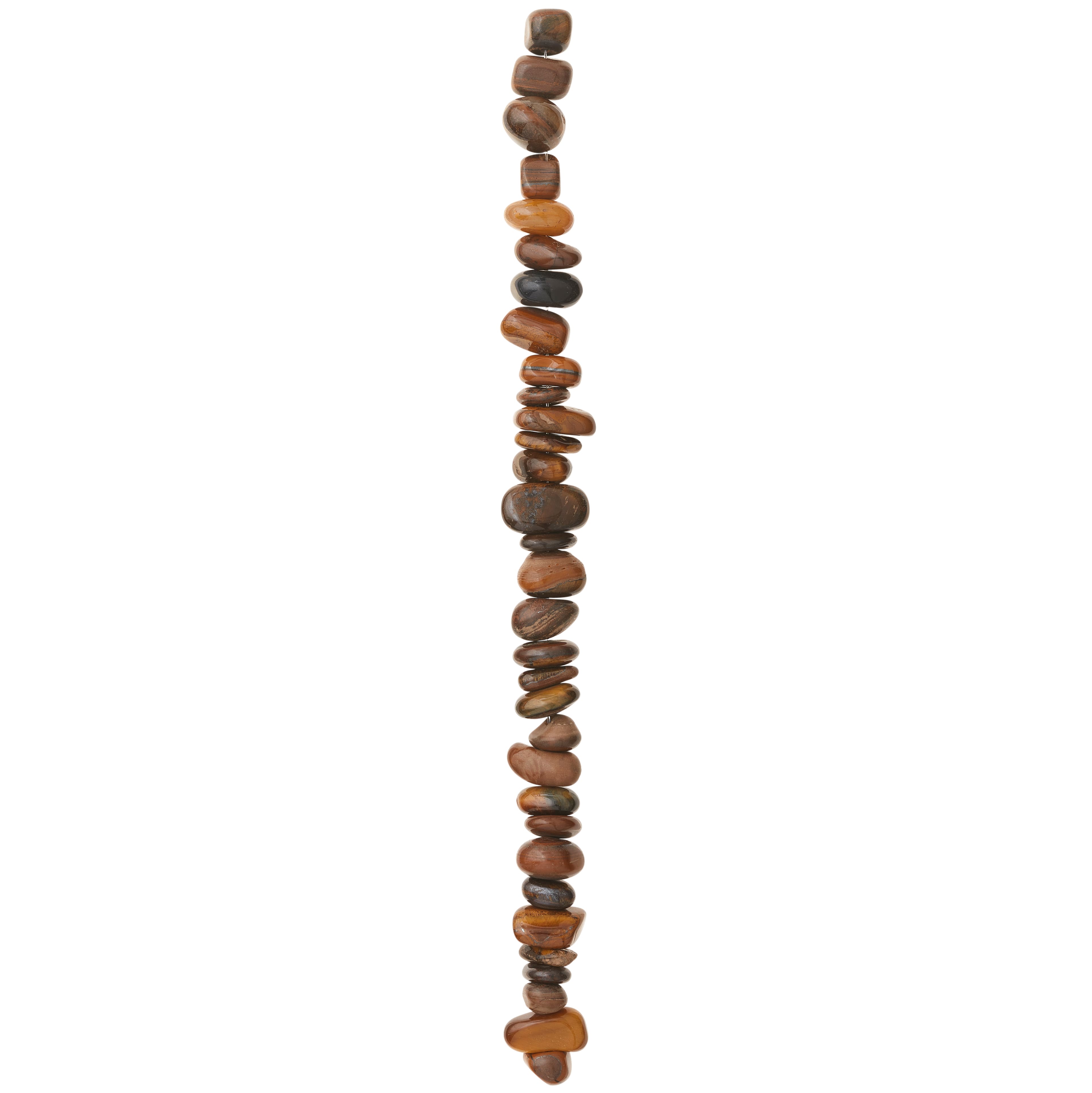 12 Pack:  Brown Tiger Eye Stone Nugget Beads by Bead Landing™