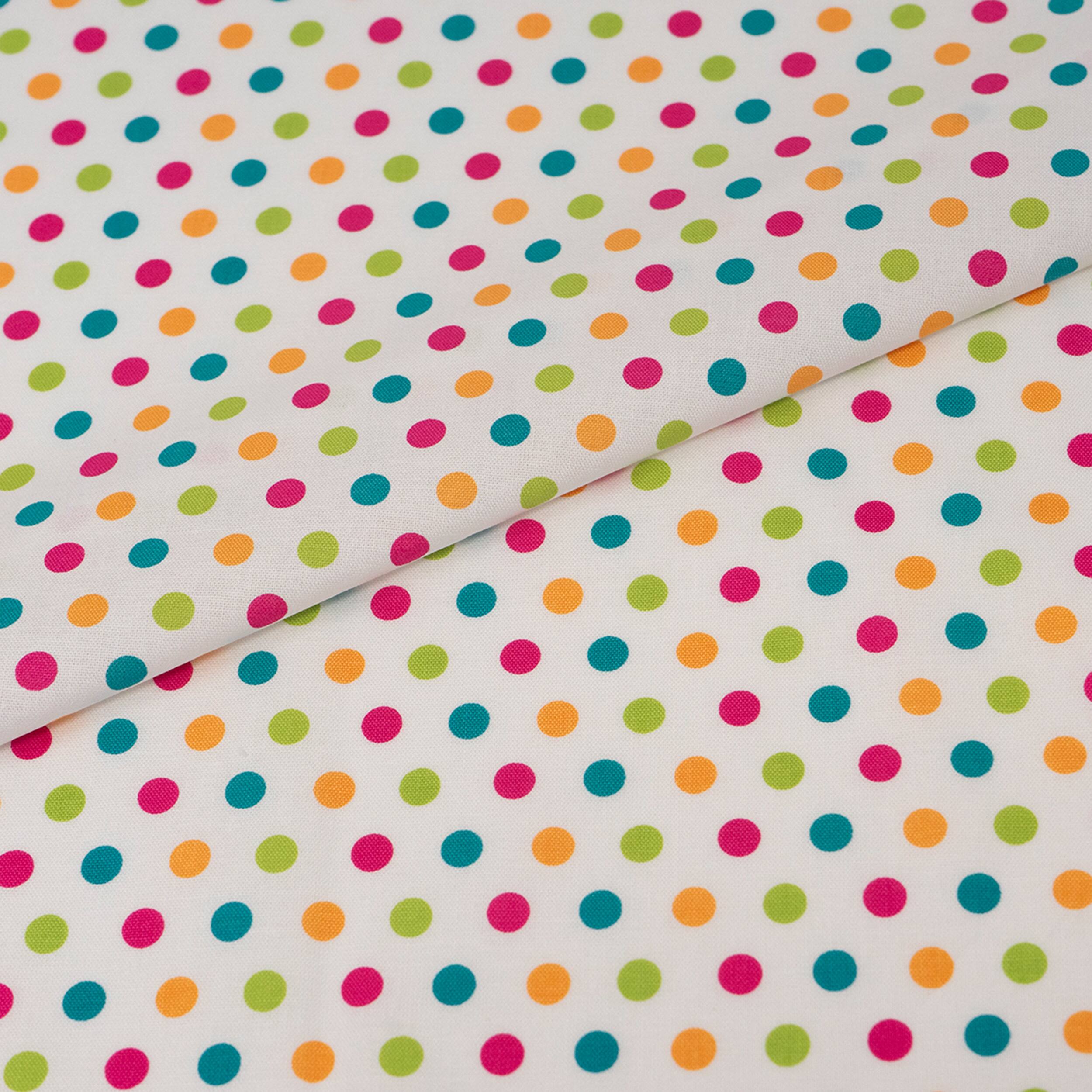 SINGER Spring Floral Dots Cotton Fabric