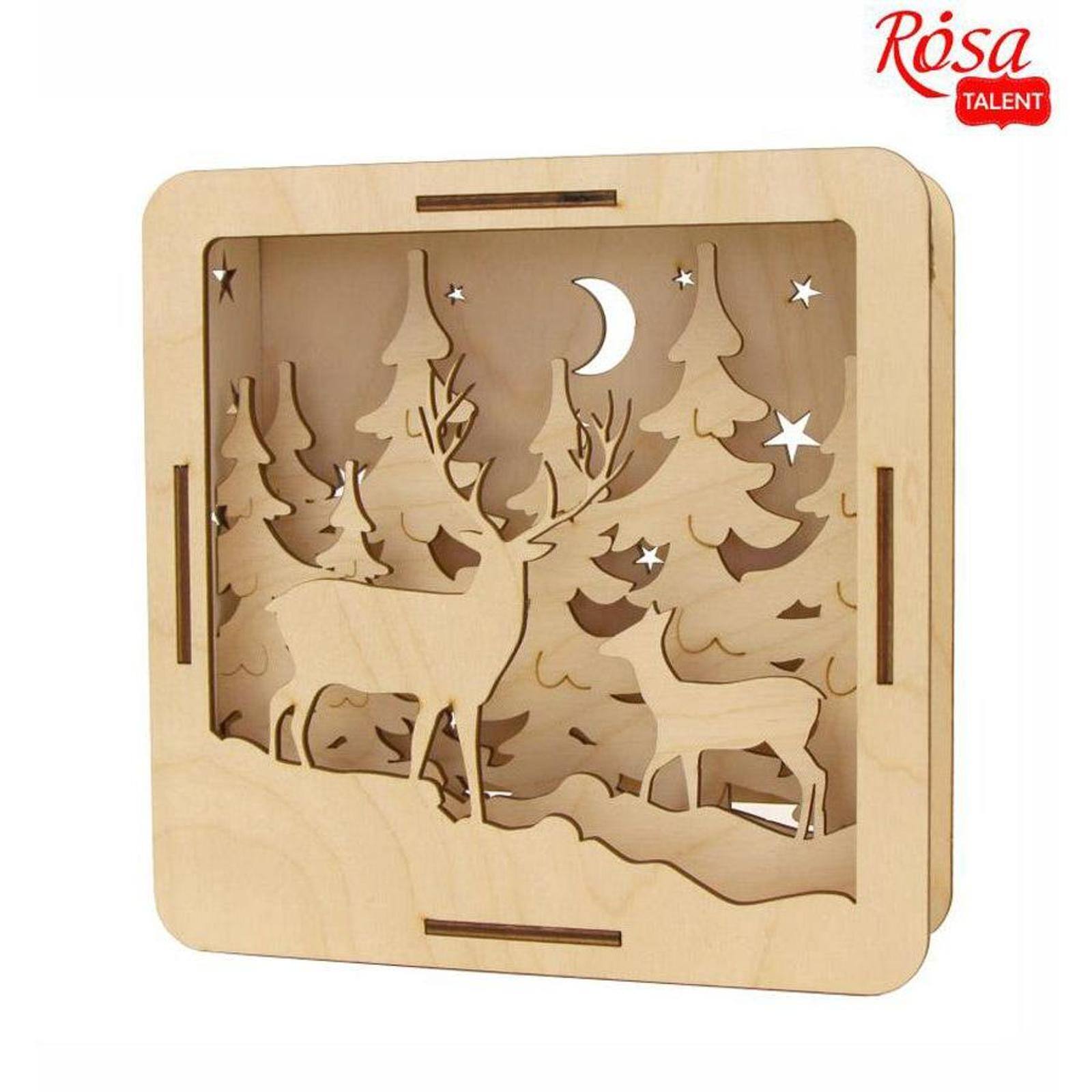 Rosa Talent 8.5" Deer in the Forest 3D Composition Décor