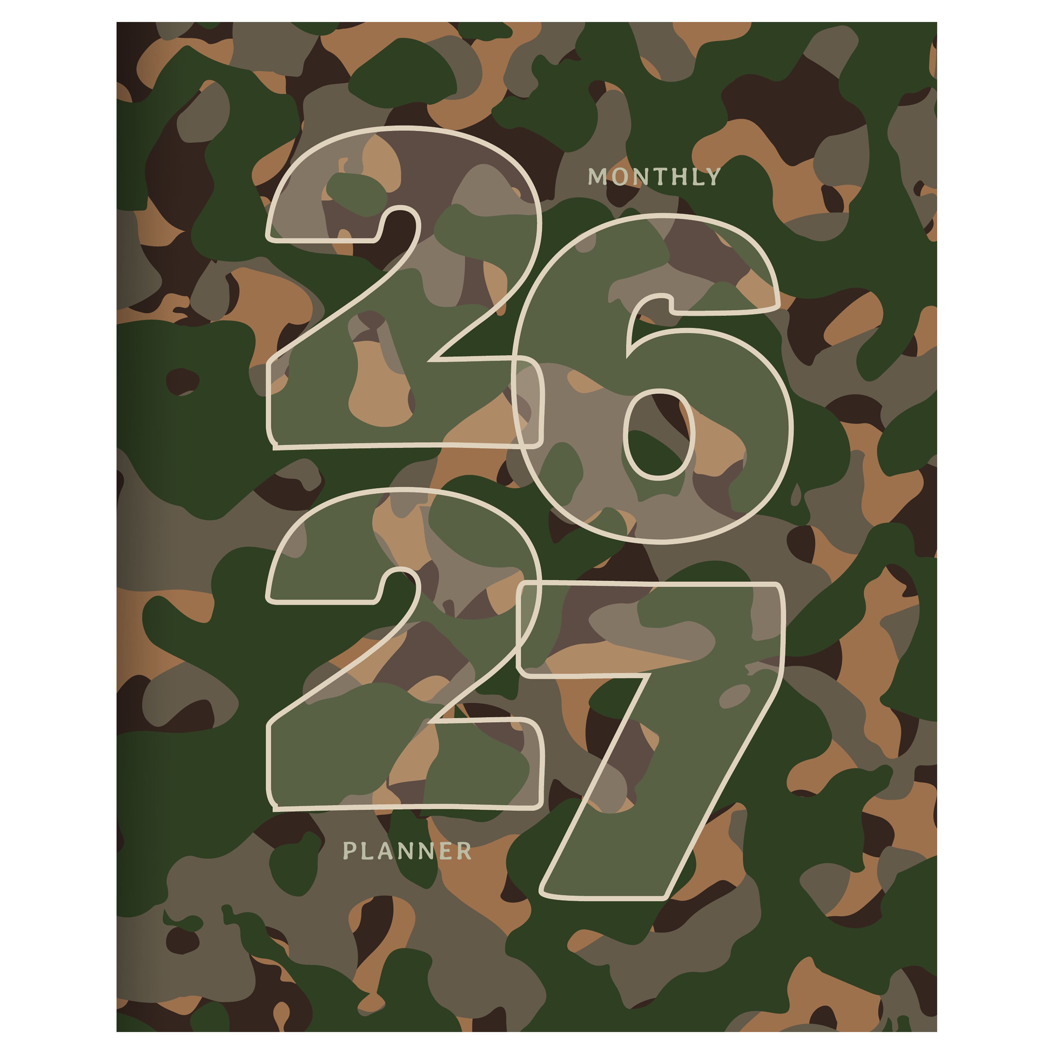 TF Publishing 2026-27 Camo Monthly Planner
