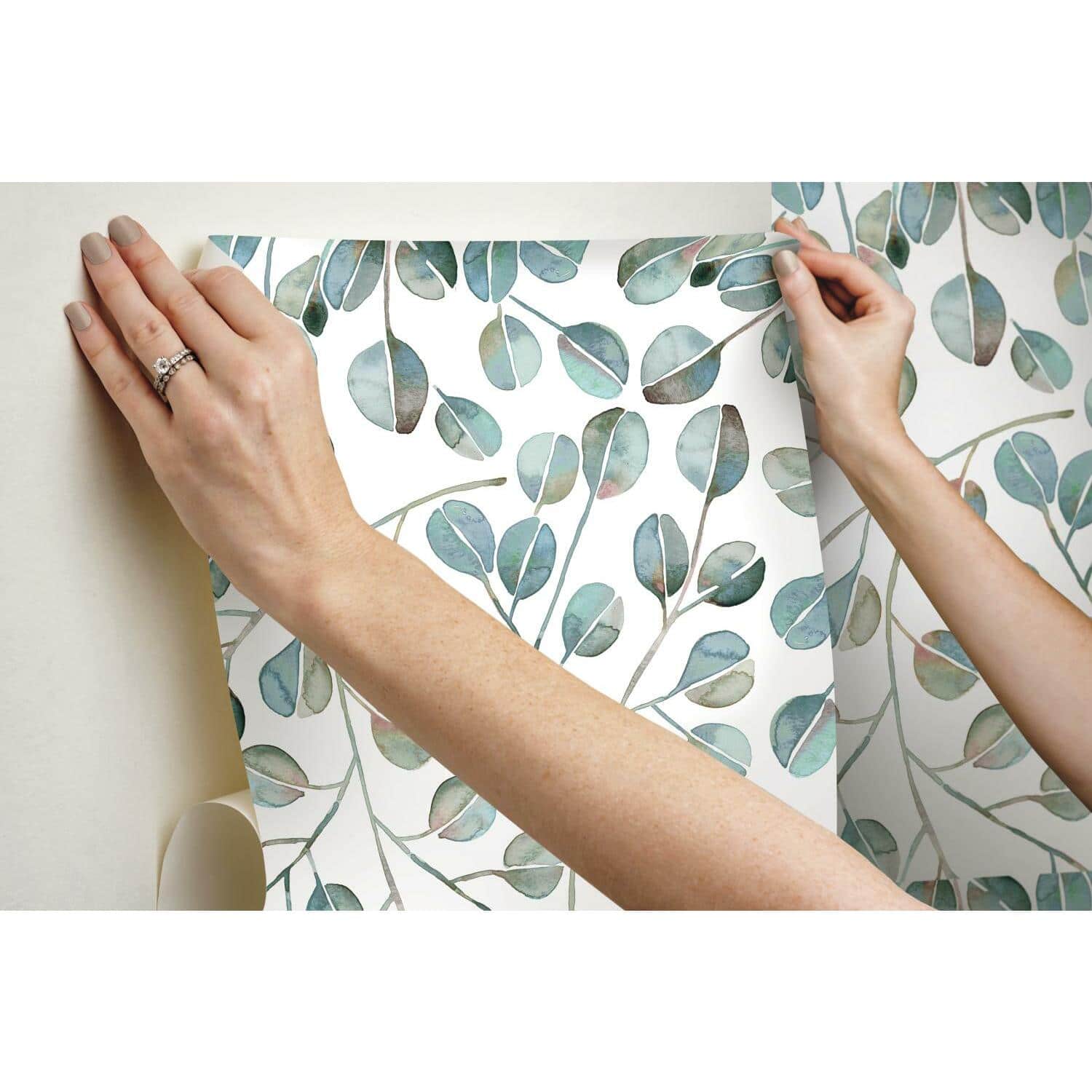 RoomMates Cat Coquillette Eucalyptus Peel & Stick Wallpaper