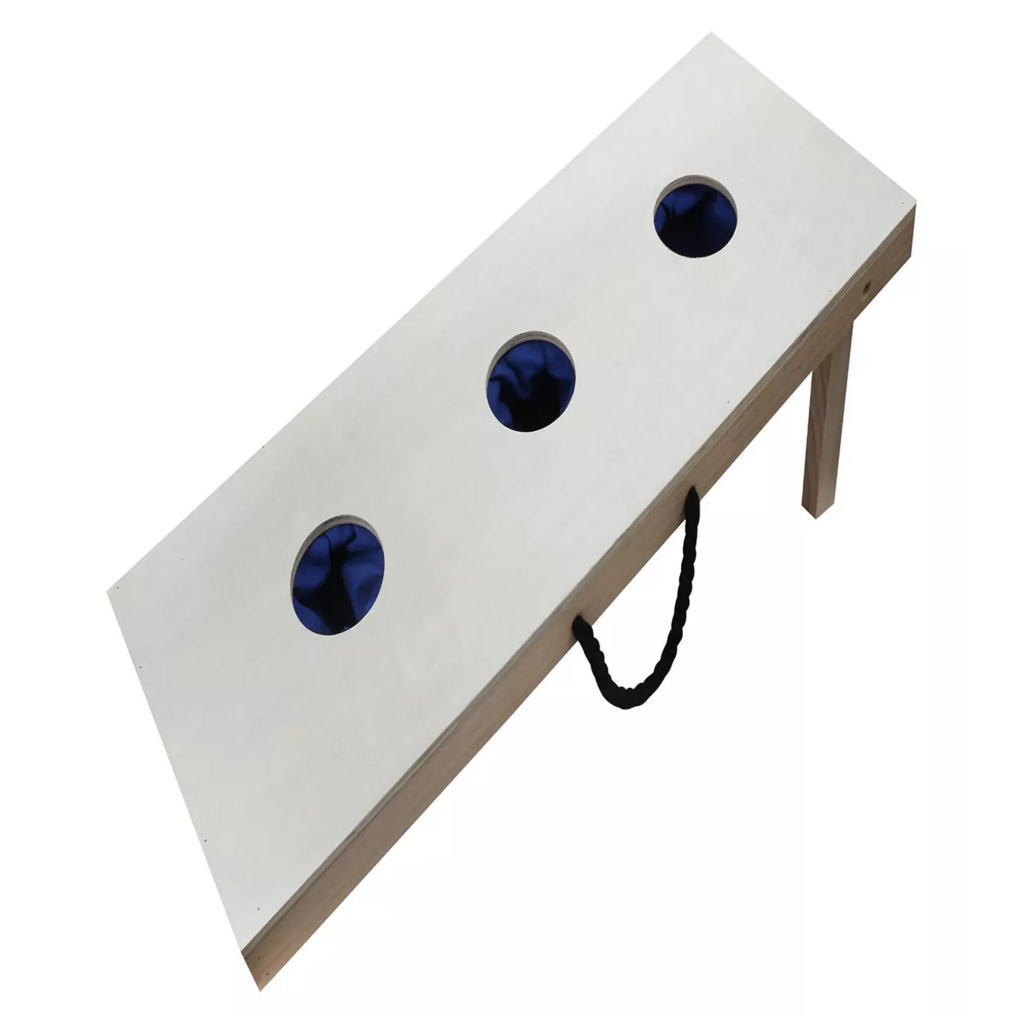 3 Hole Cornhole Real Wood Bean Bag Toss