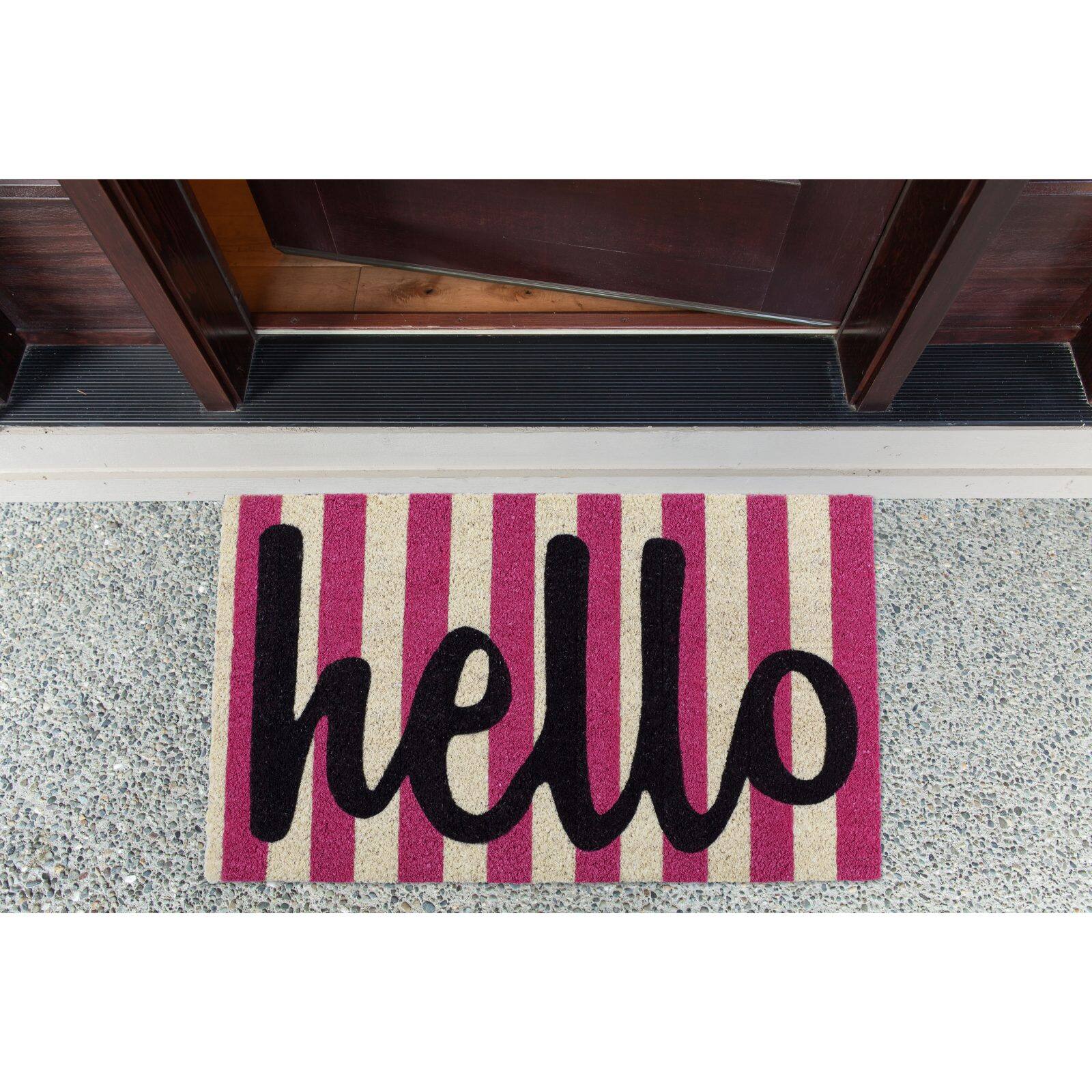 DII® Hello Stripes Doormat