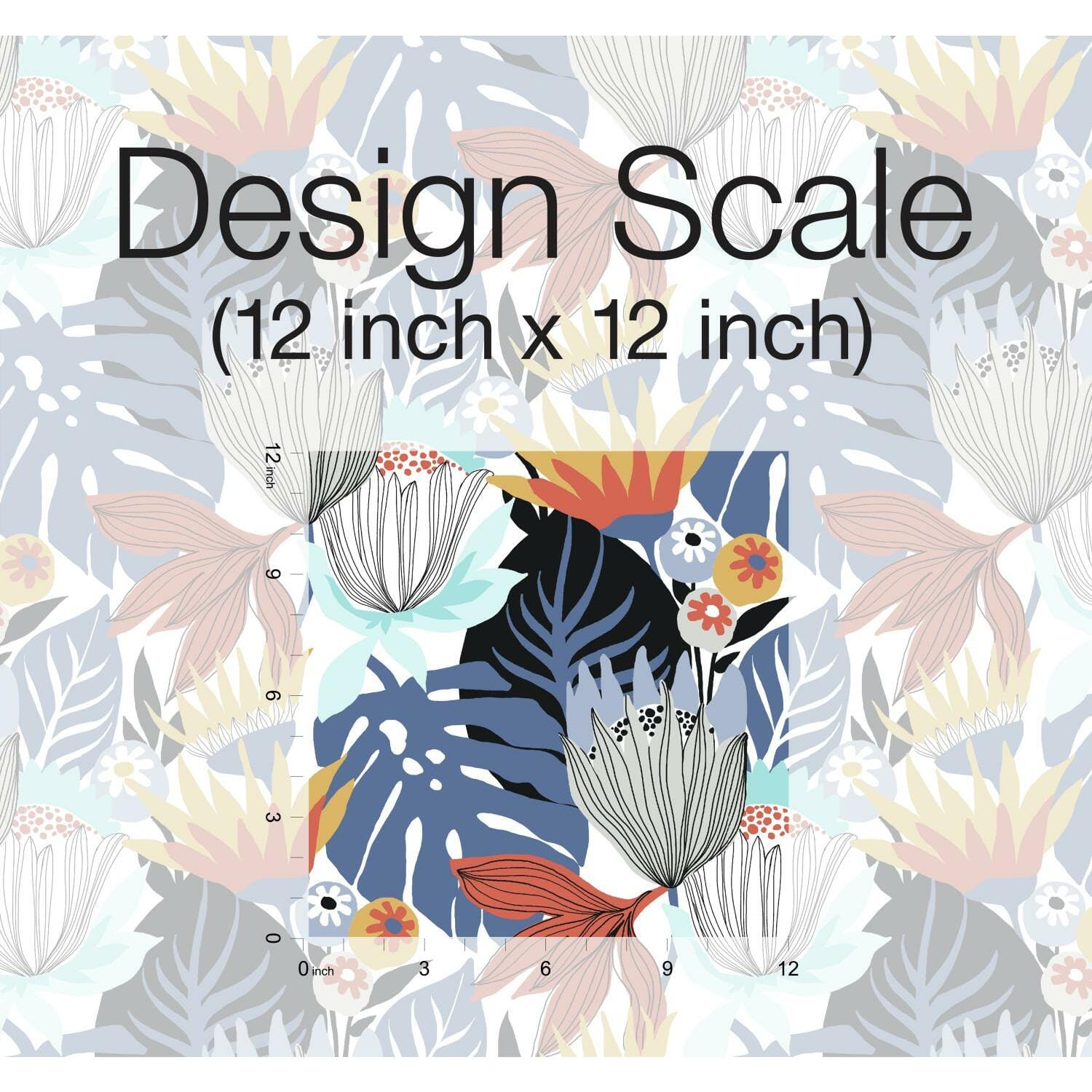 RoomMates Retro Tropical Leaves Peel & Stick Wallpaper