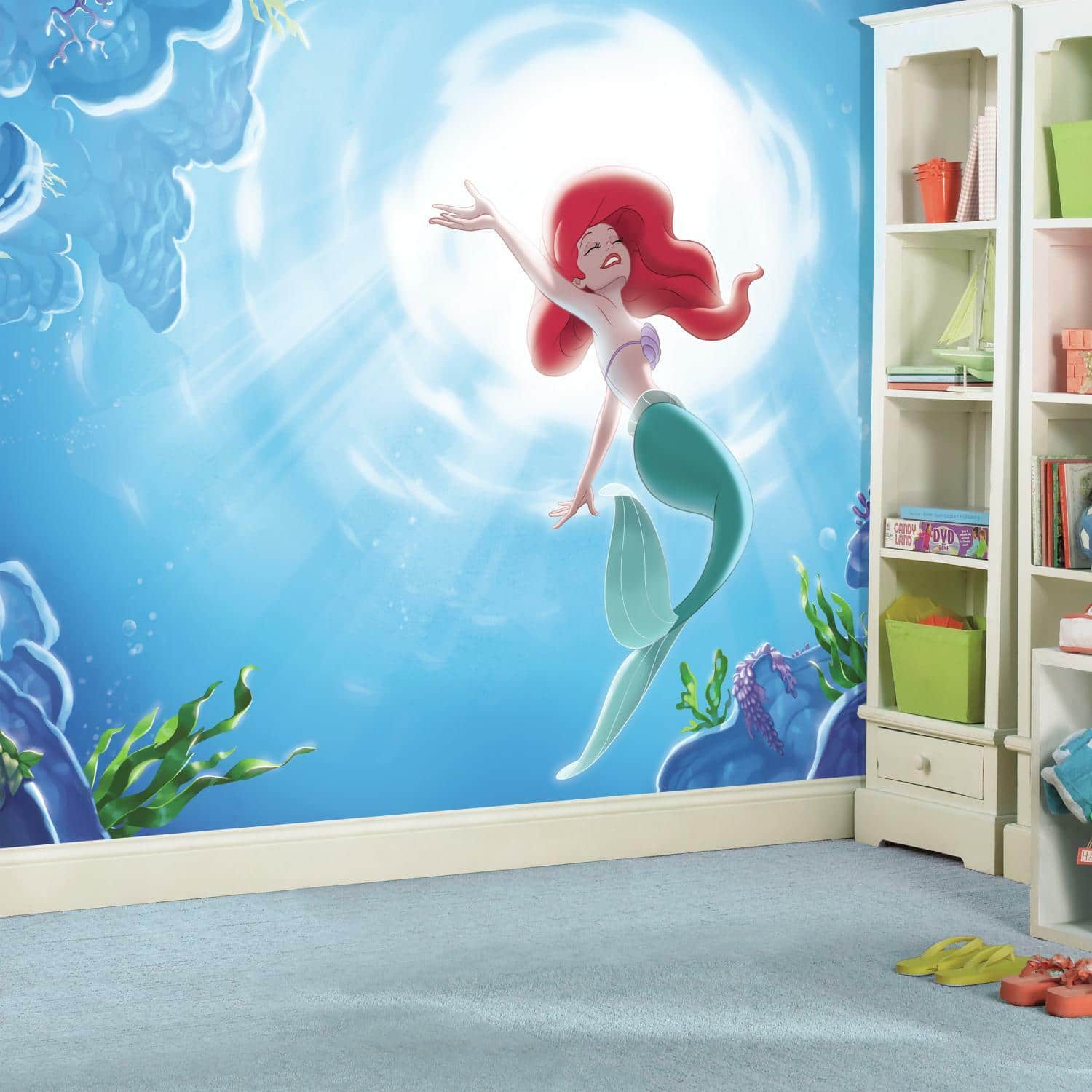 Disney The Little Mermaid XL Chair Rail Prepasted Mural