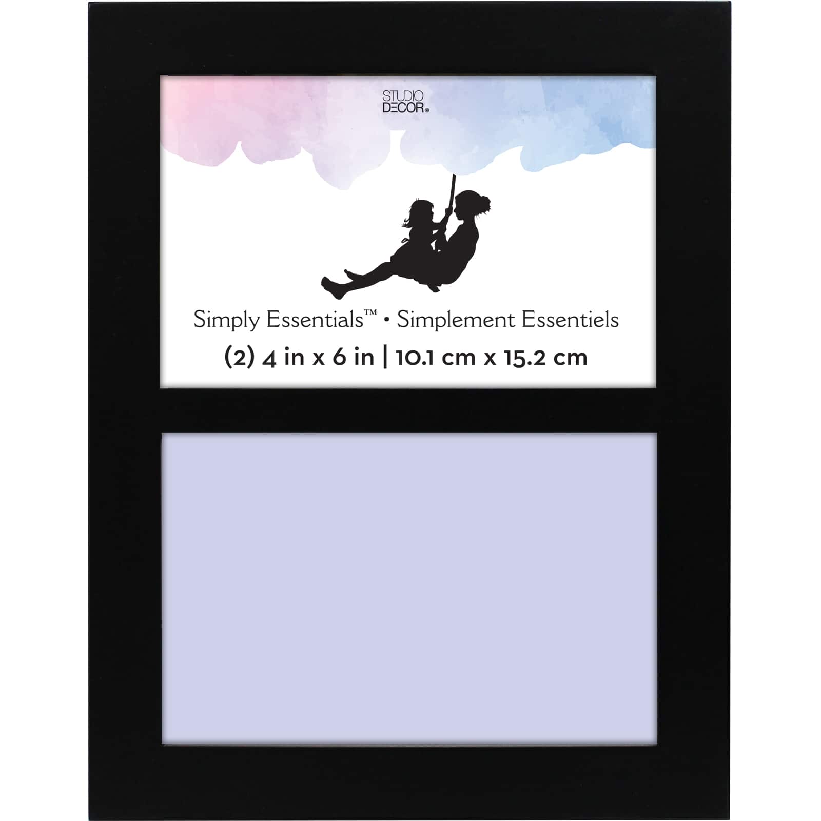 Simply Essentials™ 2 Opening 4" x 6" Black Collage Frame by Studio Décor®