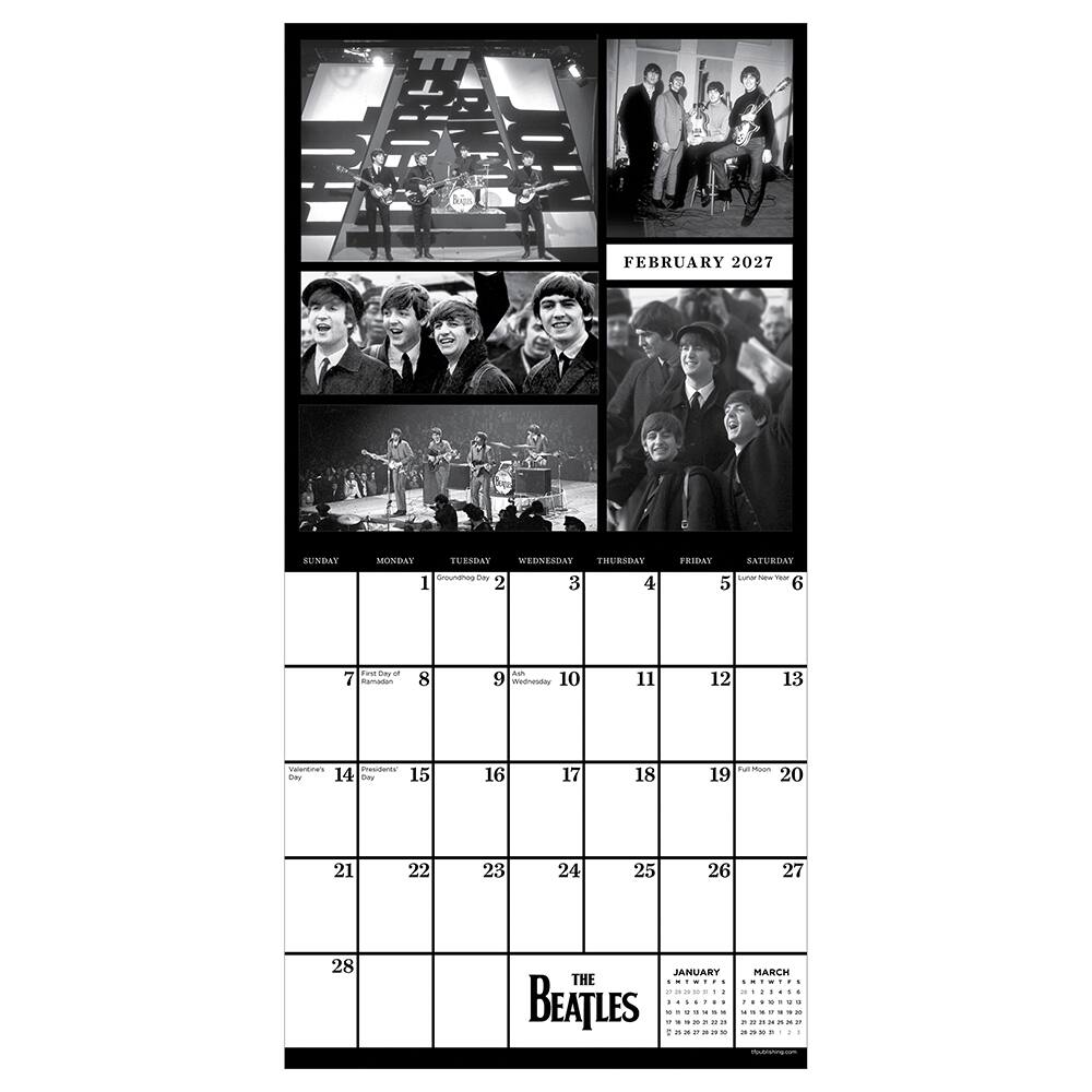 2027 The Beatles Mini Calendar