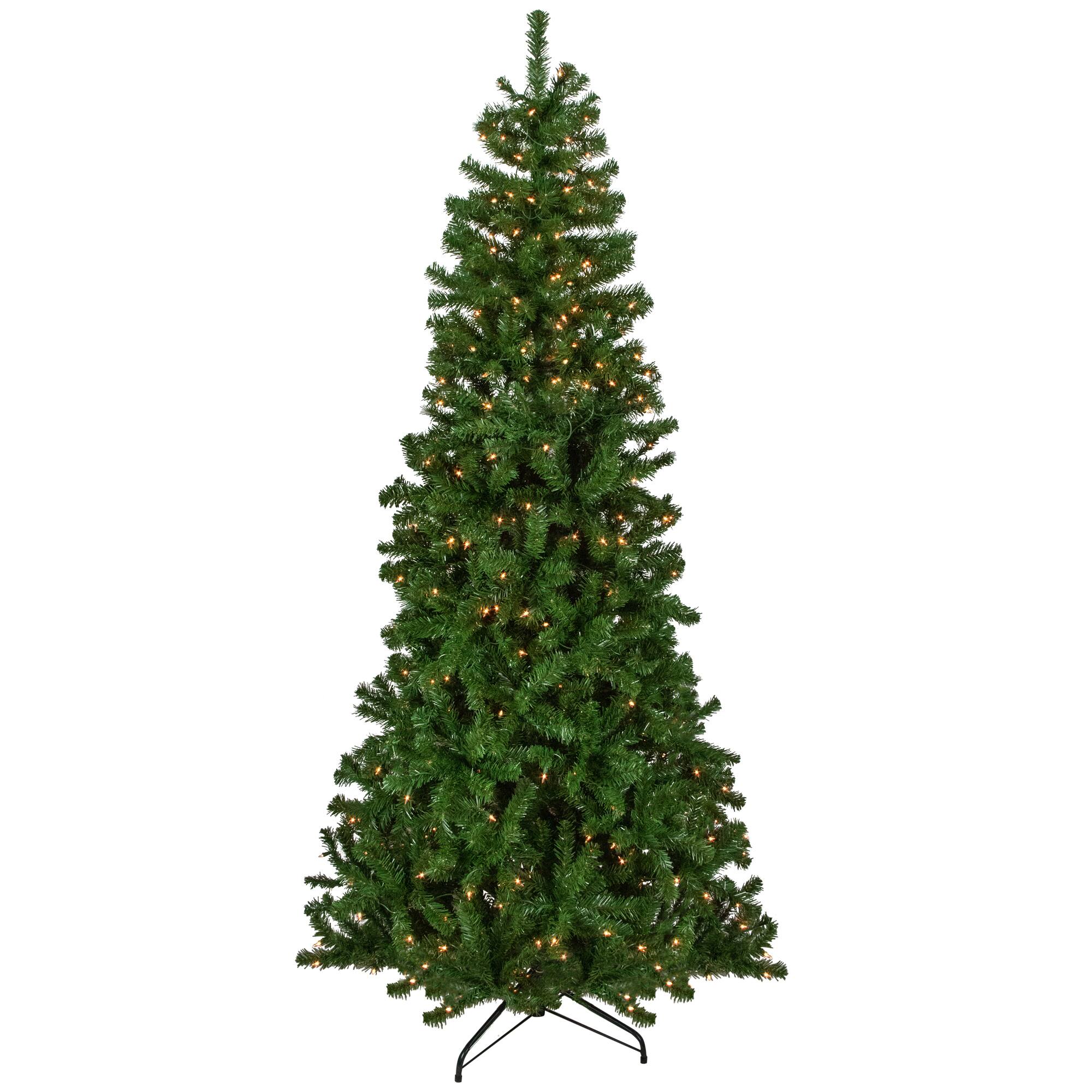 7ft. Pre-Lit Norfolk Spruce Artificial Christmas Tree, Clear Lights