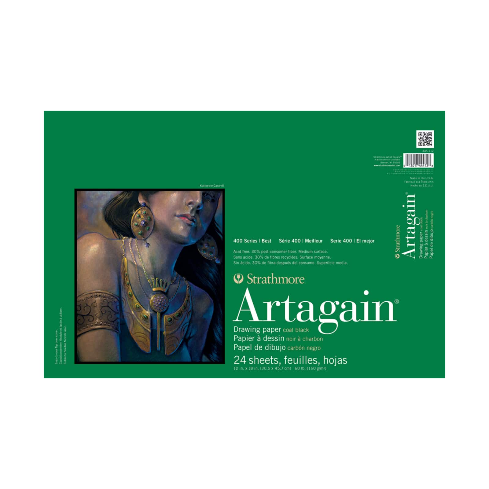 Strathmore® 400 Series Black Artagain Paper Pad