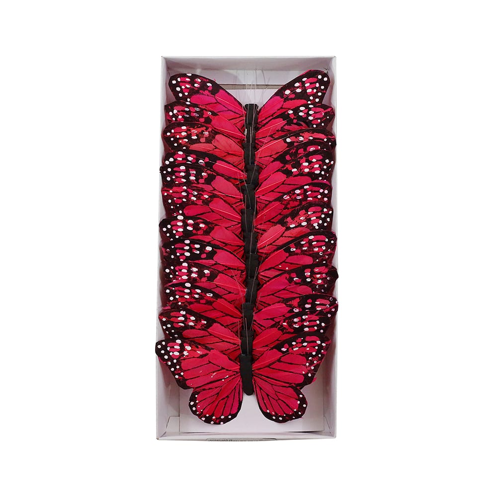 Reliant 5" Red Butterflies, 12ct.