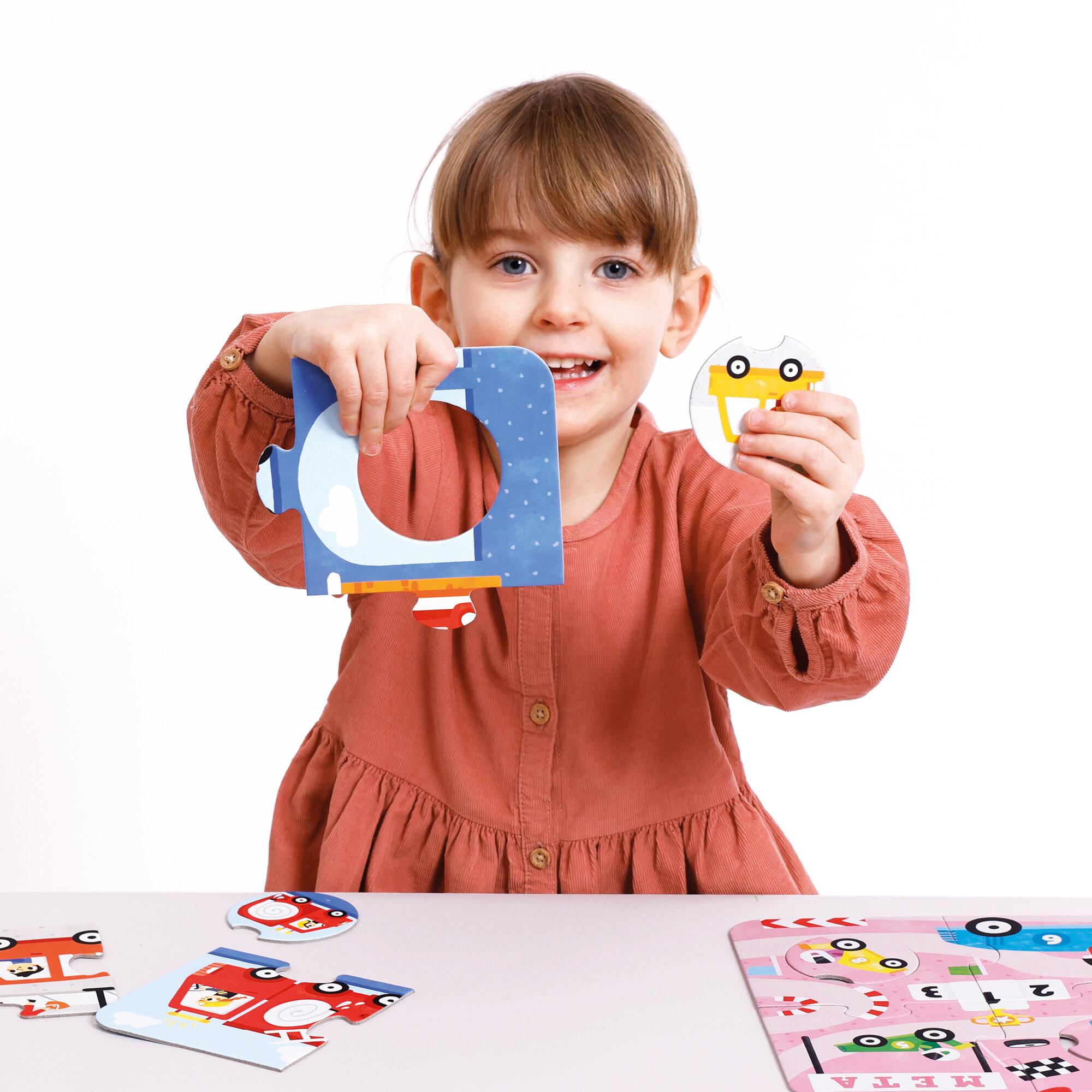 Banana Panda Match the Vehicles Puzzles Set